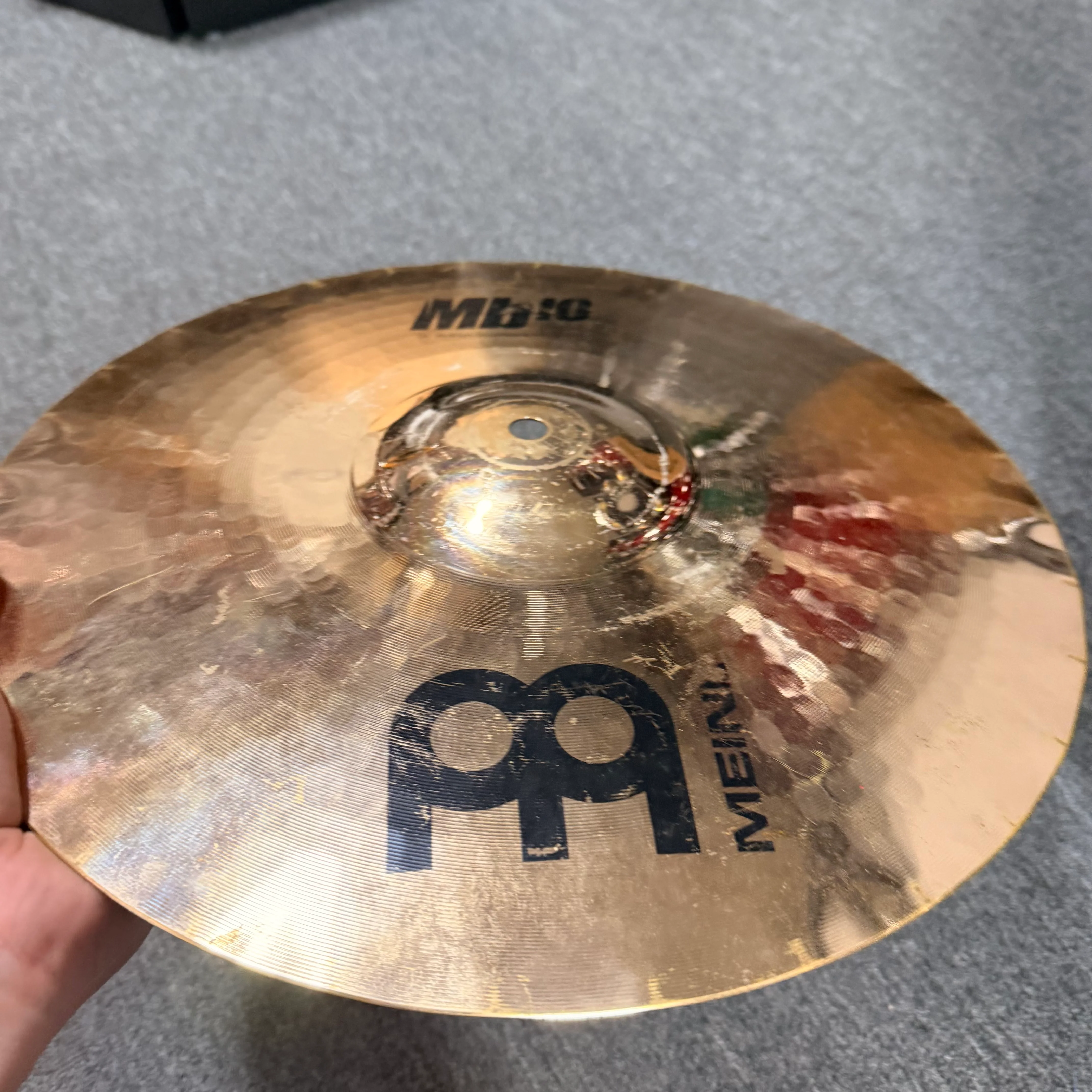 14” Meinl MB10 Hi Hat Cymbal Bottom #1280 - Image 4