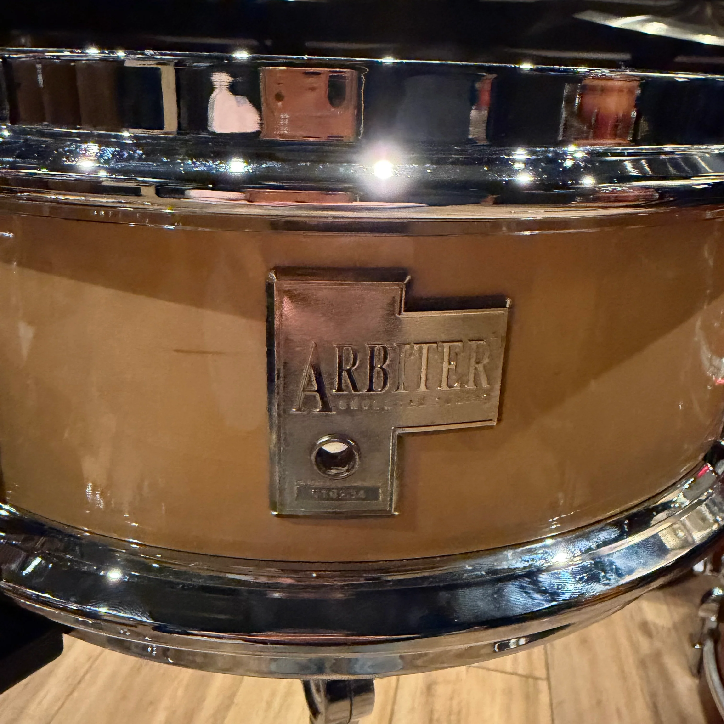 Arbiter AT Advanced Tuning 14" Maple Snare Drum #1284 - Image 4
