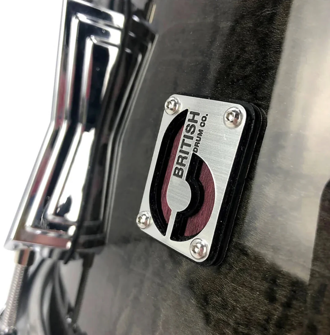 British Drum Company 'The Super 7' Purple Heart Snare Drum 13"x7" - Image 3