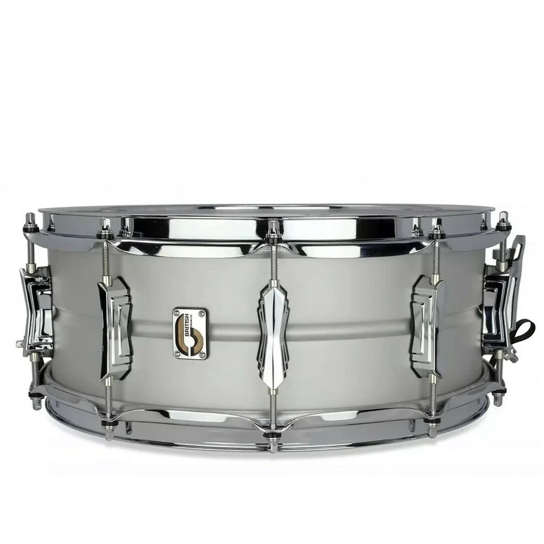 British Drum Company Aviator Aluminium Snare Drum 14"x5.5" - Image 4