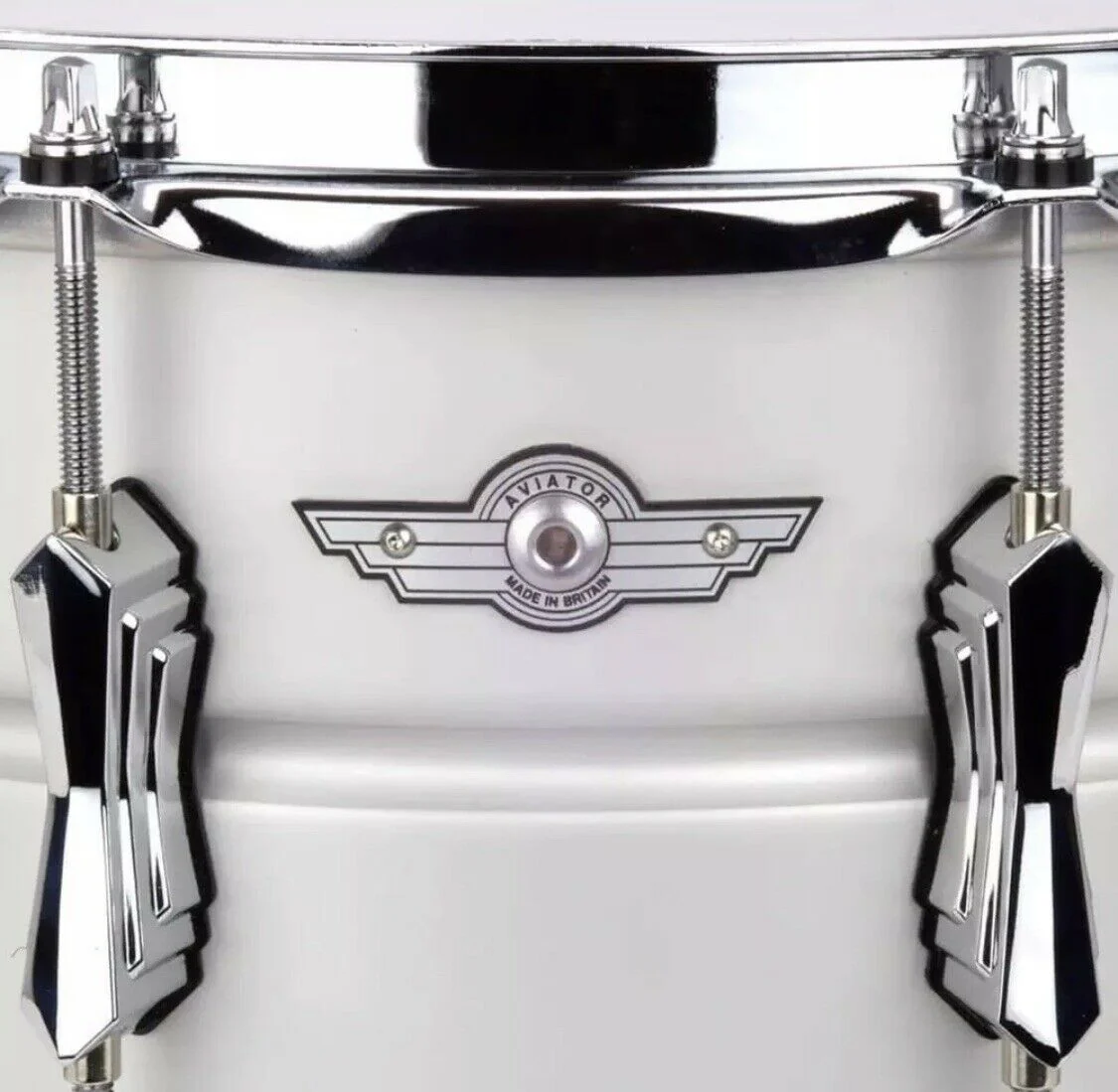 British Drum Company Aviator Aluminium Snare Drum 14"x5.5" - Image 5