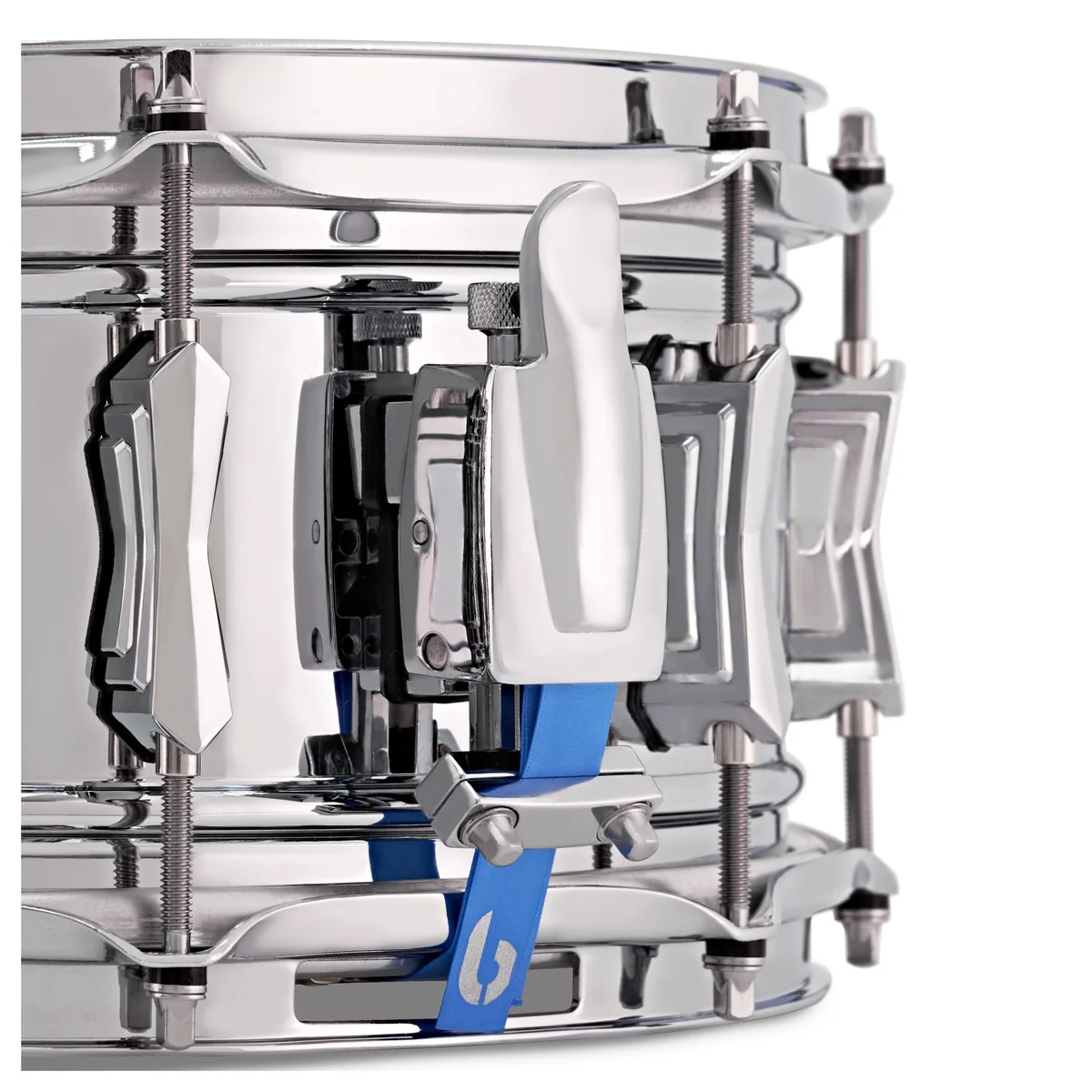 British Drum Company Bluebird Brass Snare Drum 14"x6” - Image 4