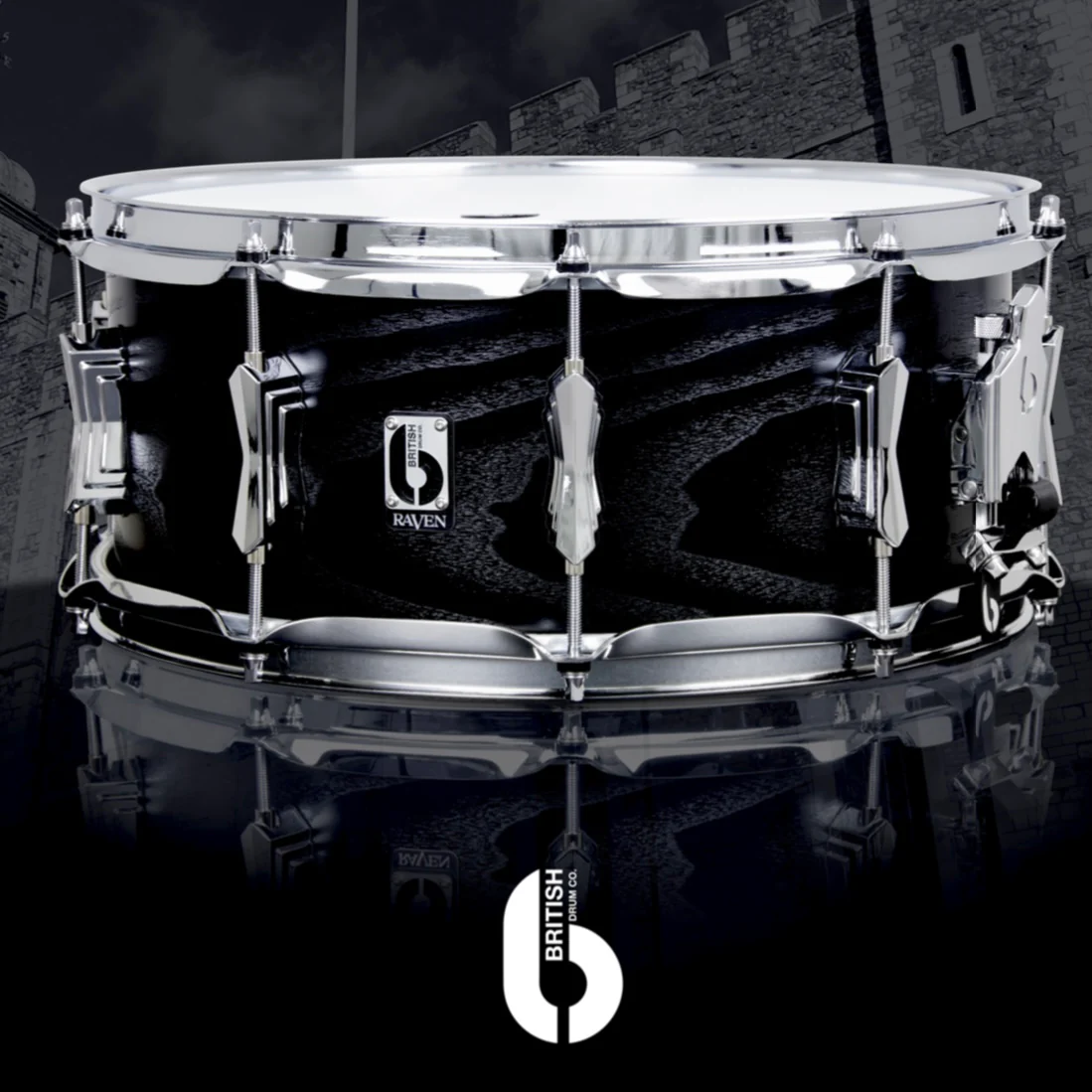 British Drum Company Raven 14″x6″ Snare Drum - Image 3