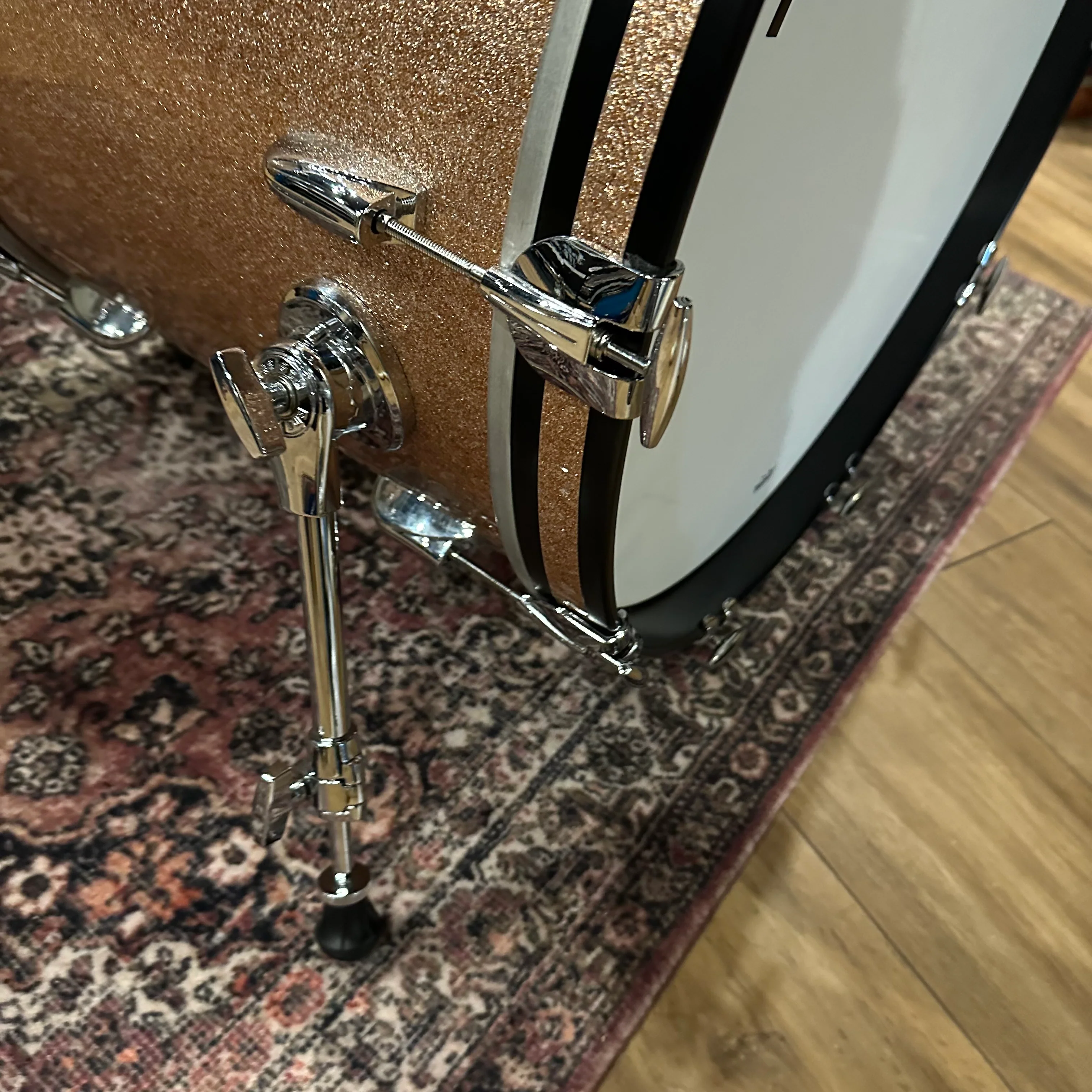 Gretsch USA Custom 24” Drum Kit Champagne Sparkle #RICH01 - Image 8