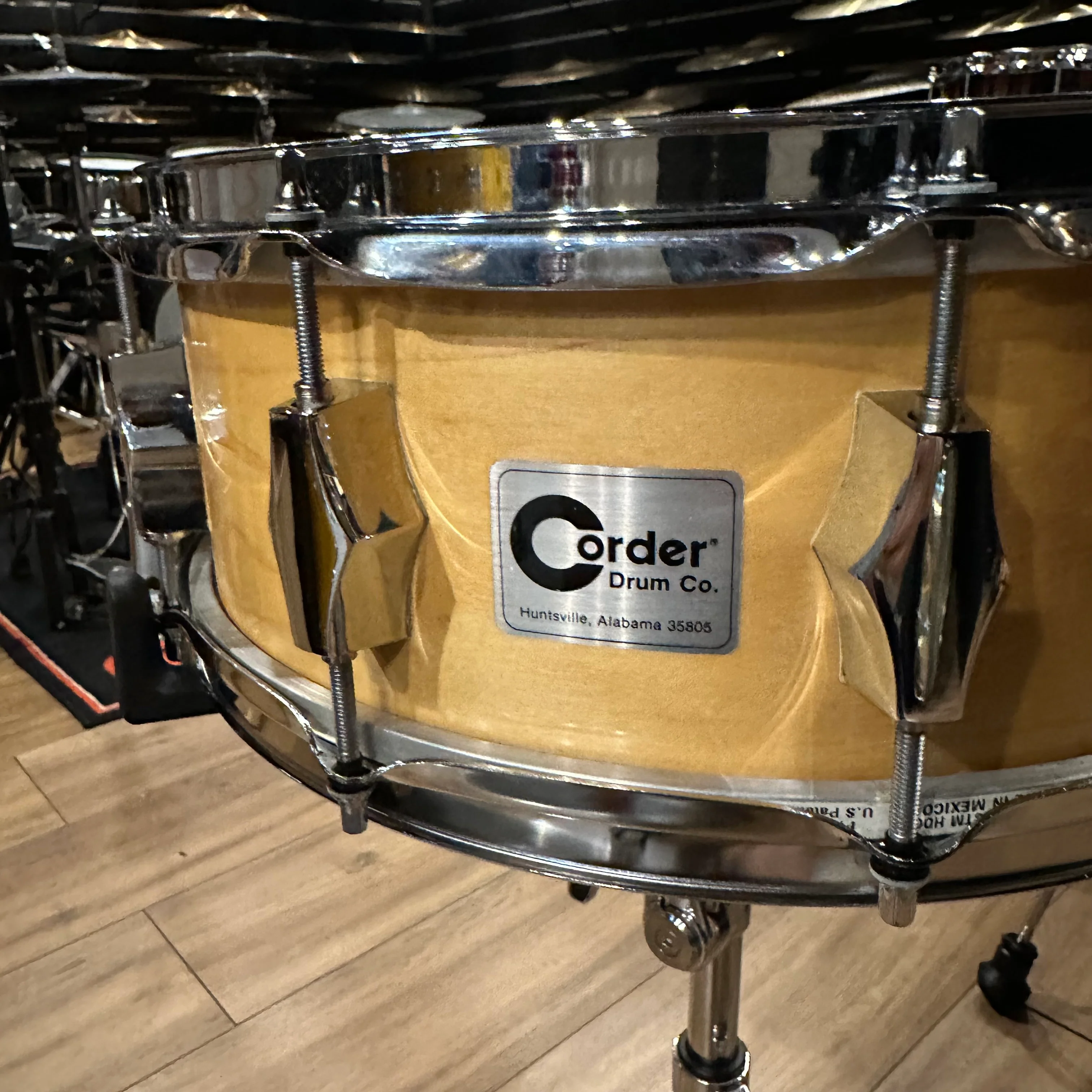 Corder 14x5.5" Maple Snare Drum (ex fibes)  #1202 - Image 3