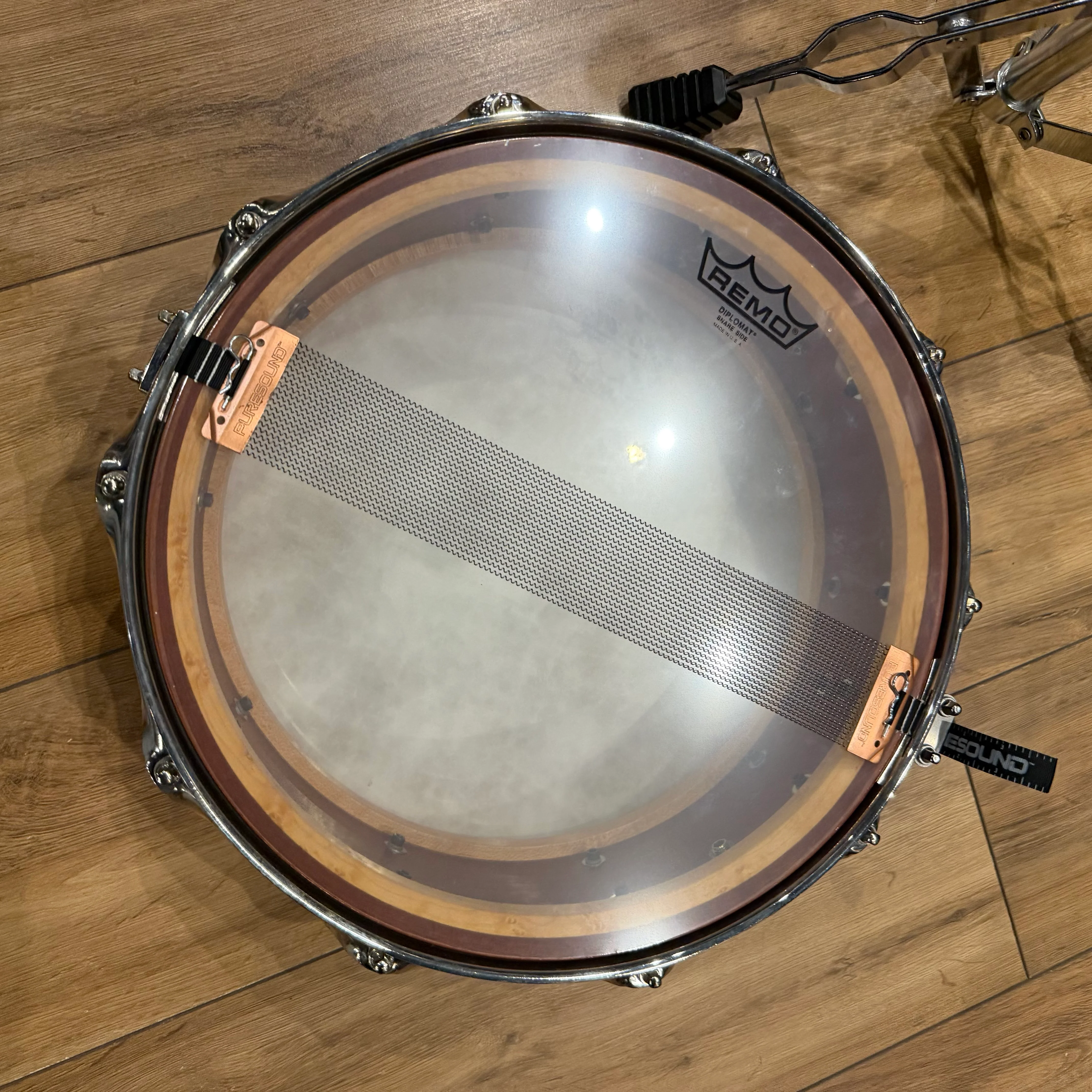 Craviotto Ltd Edition Mahogany 14x5.5" Snare Drum Signed #1250 - Image 10