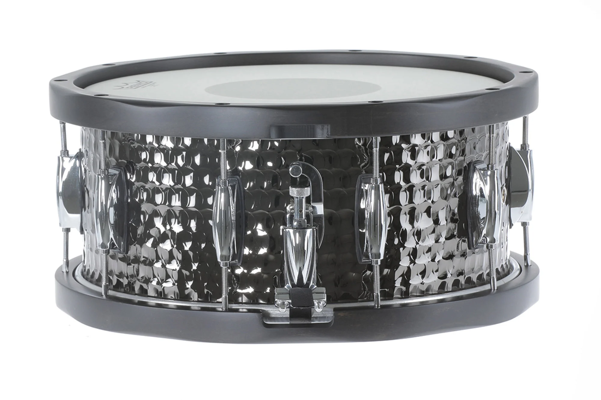 Gretsch Full Range Hammered Black Steel 14x6.5" Snare Drum Wood Hoops - Image 4