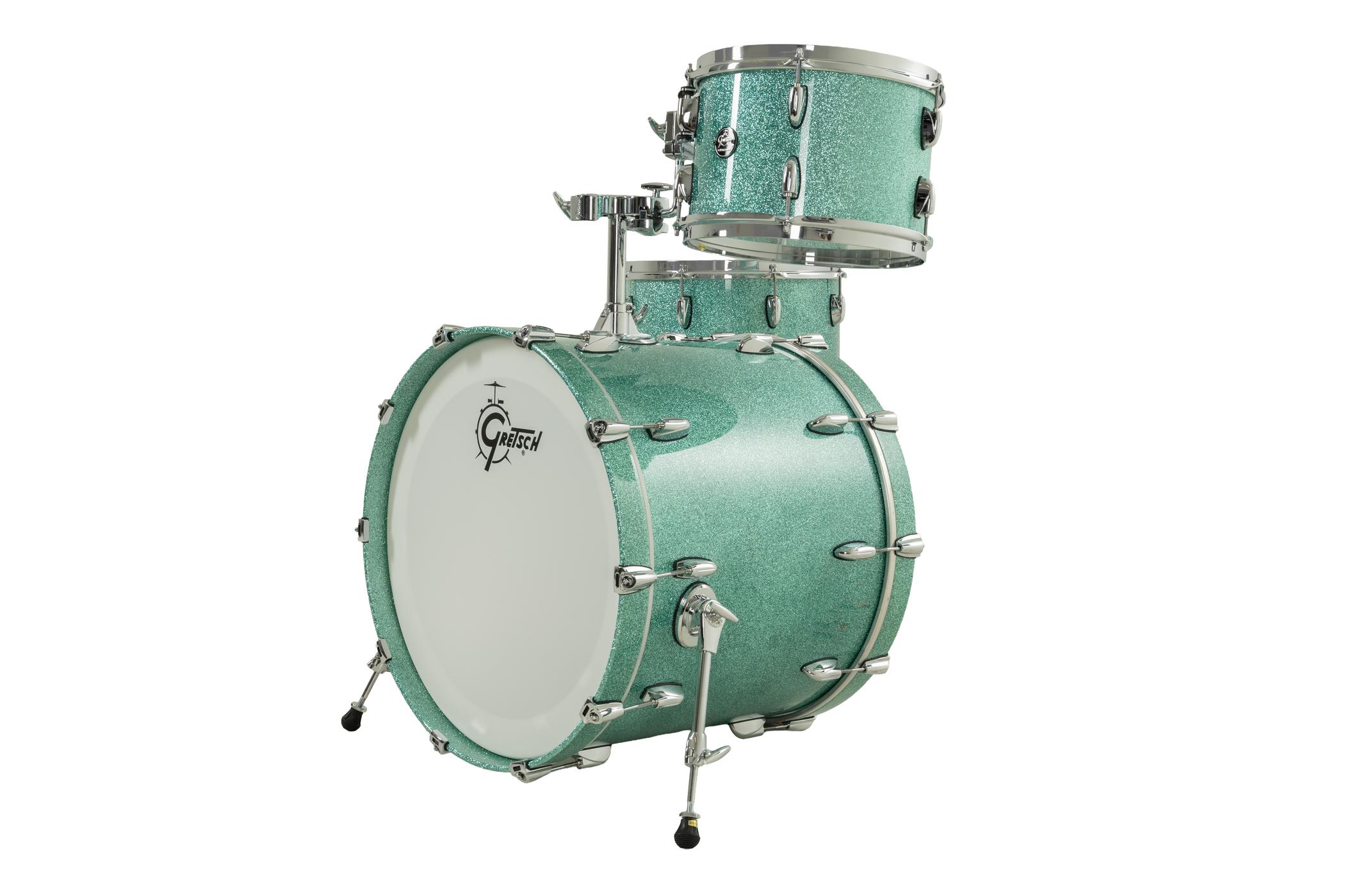 Gretsch Renown Drum Kit 22" Limited Edition Turquoise Sparkle - Image 4