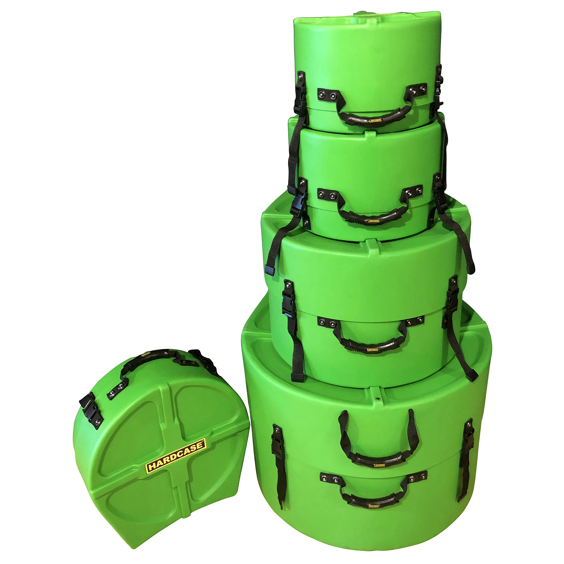 HARDCASE Drum Kit Cases Fusion Set 20", 14", 12", 10" + 14" Snare - Image 16