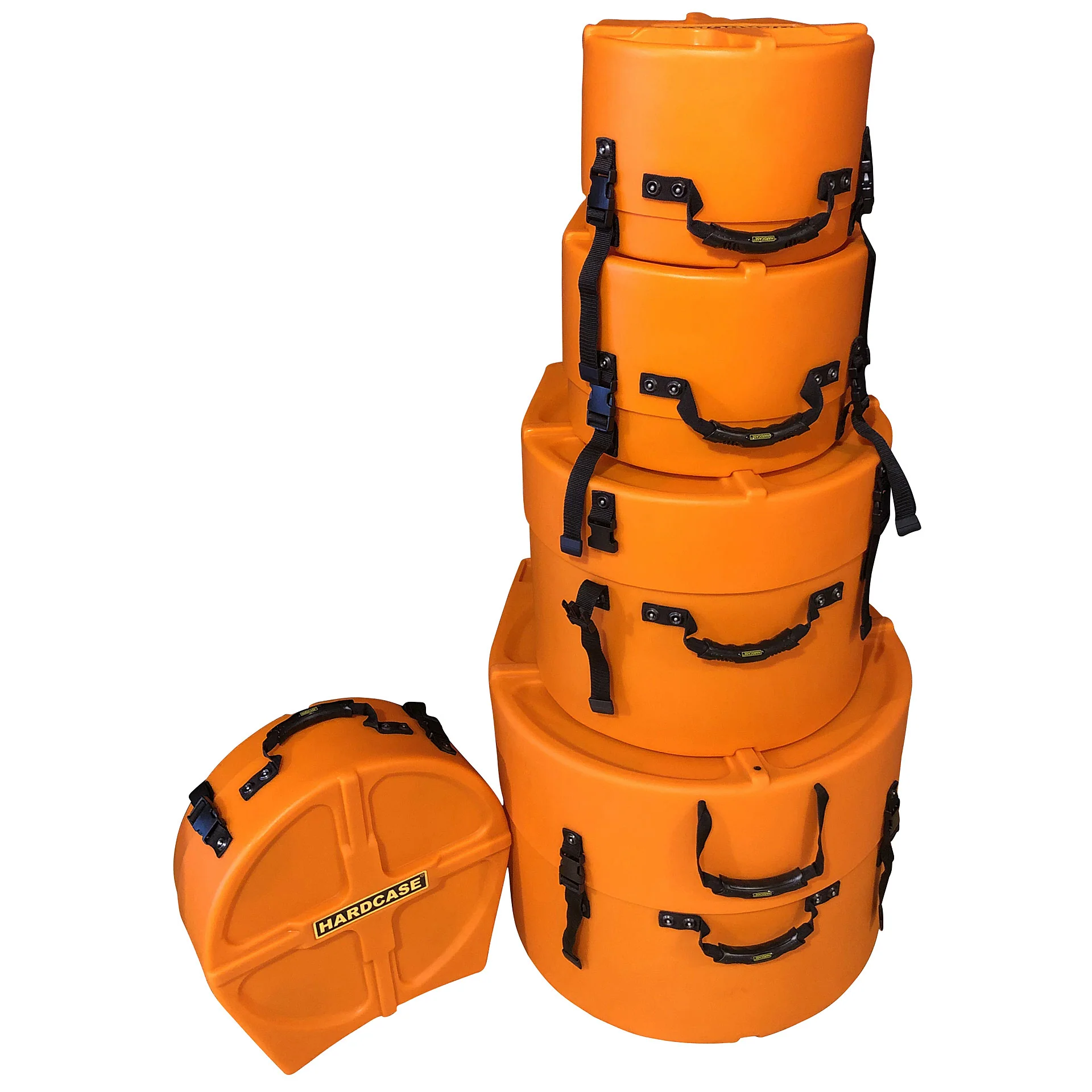 HARDCASE Drum Kit Cases Fusion Set 20", 14", 12", 10" + 14" Snare - Image 19