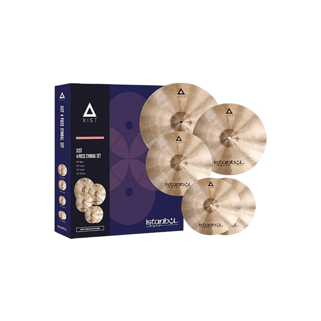 Istanbul Agop Xist Cymbal Set | 14" Hi-Hats, 16" Crash, 18" Crash, 20" Ride