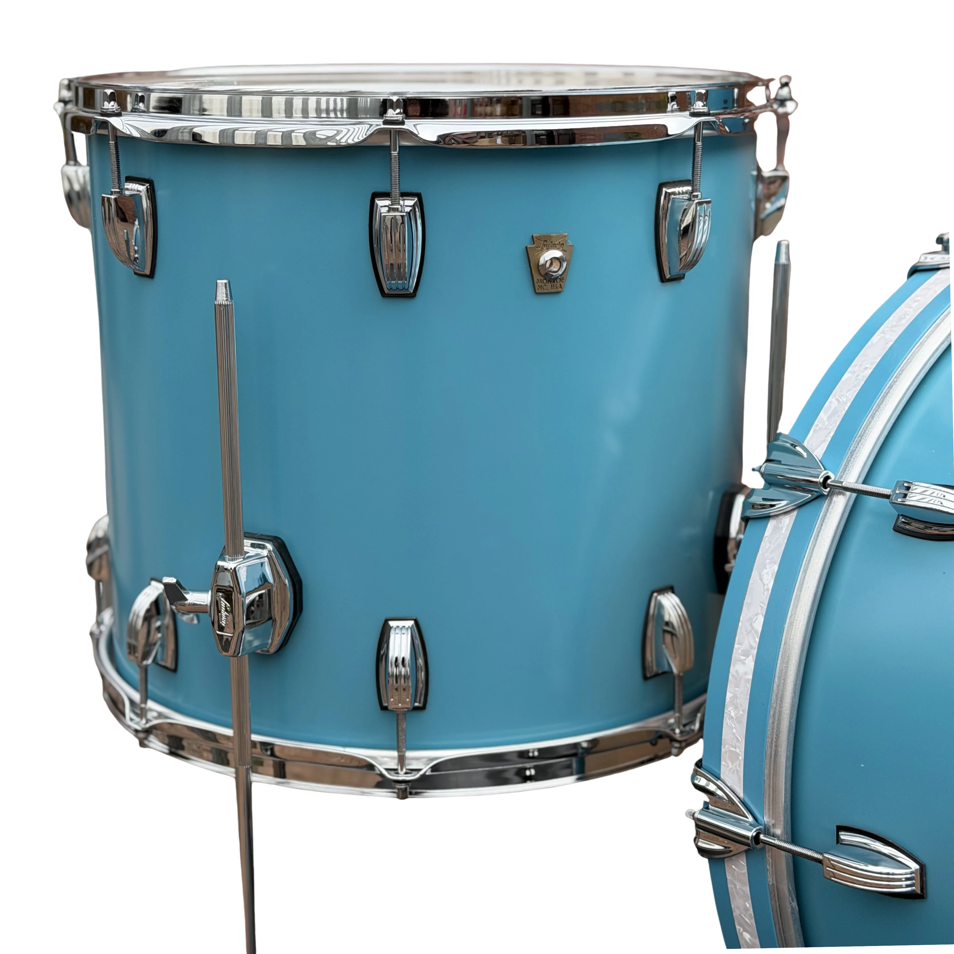 Ludwig Classic Maple Heritage Blue 22" Custom Shop Drum Kit - Image 4