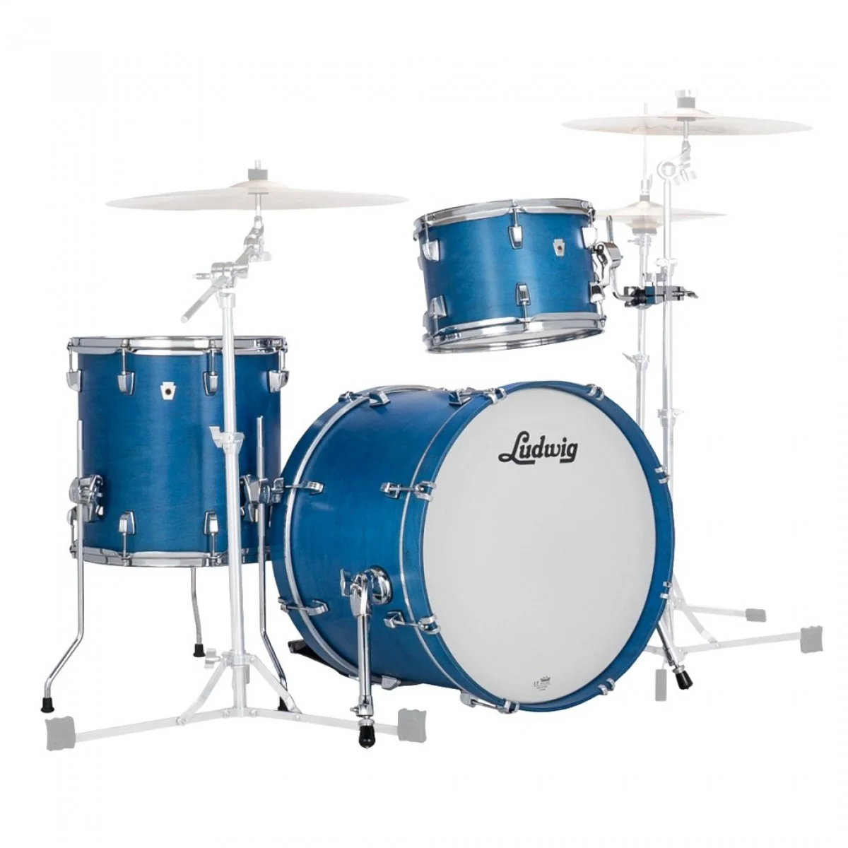 Ludwig Neusonic 3pc Shell Pack, Satin Royal Blue