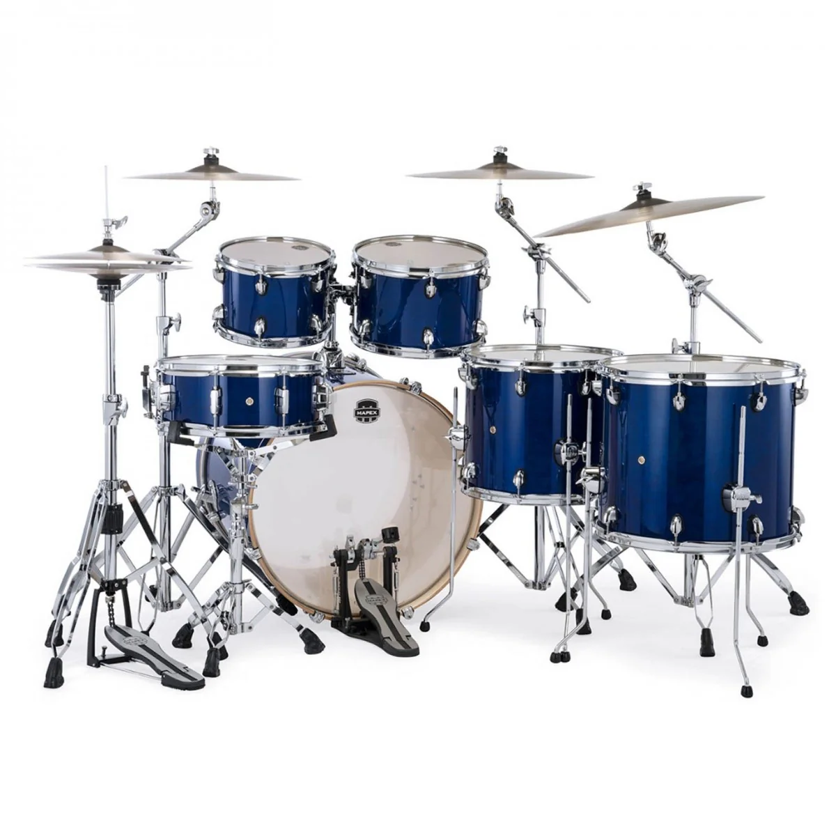 Mapex Mars Maple "Studioease" Drum Kit Shell Pack - Midnight Blue - Image 2