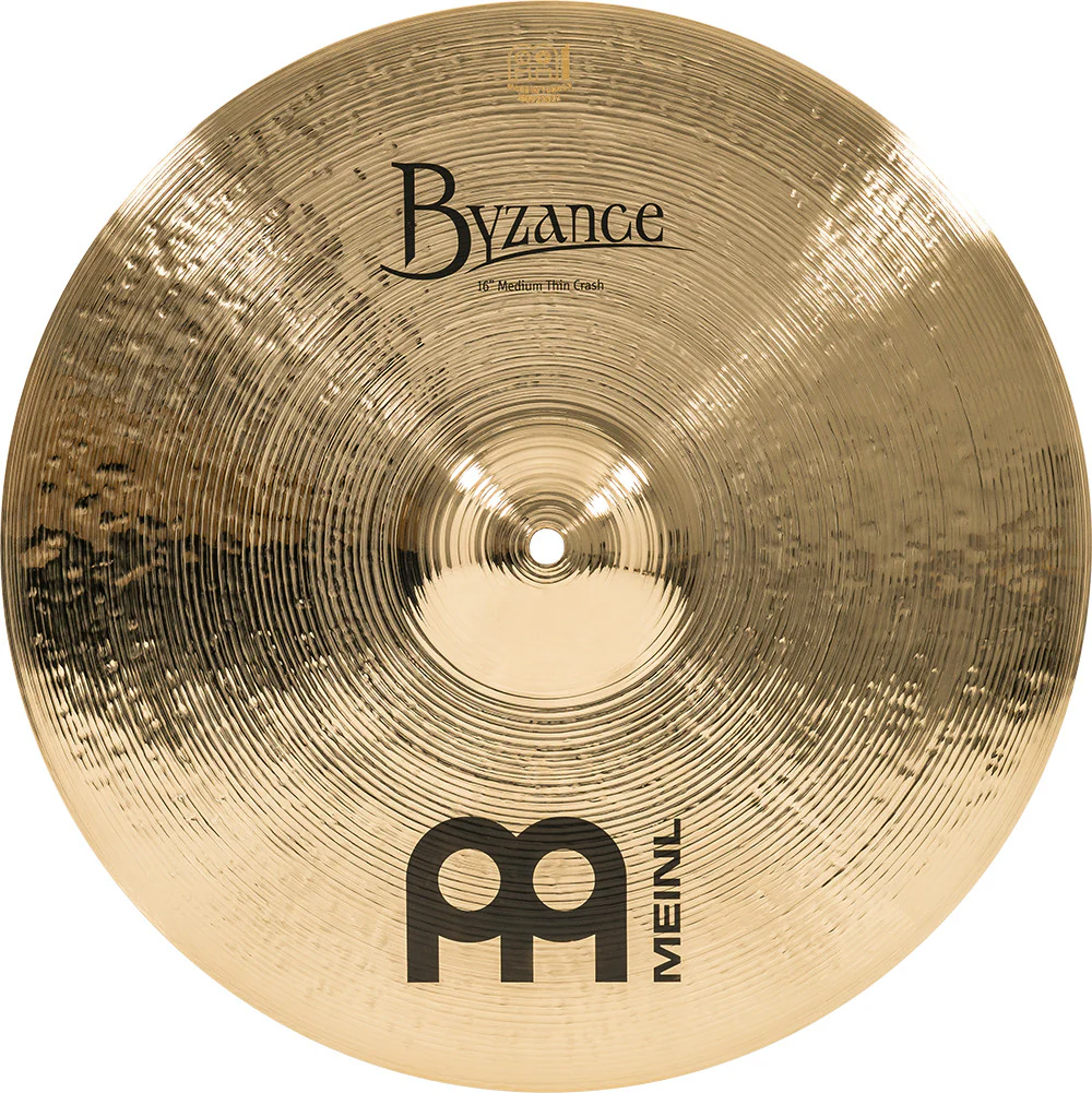 Meinl Byzance Brilliant 16" Medium Thin Crash Cymbal B16MTC-B