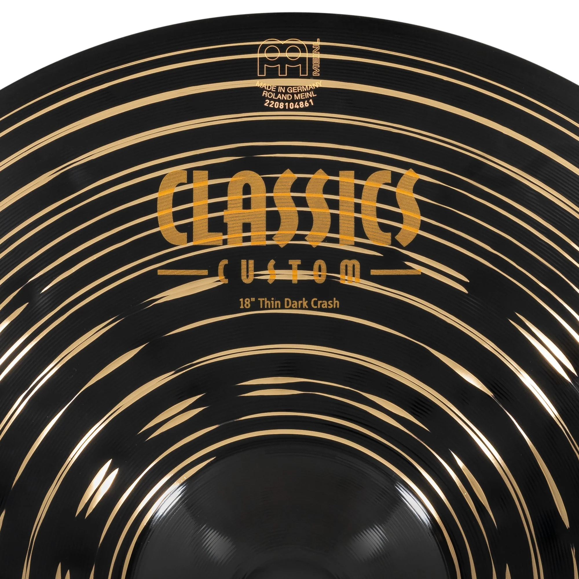 Meinl Classics Custom Dark 18" Thin Crash Cymbal CC18TDAC - Image 3
