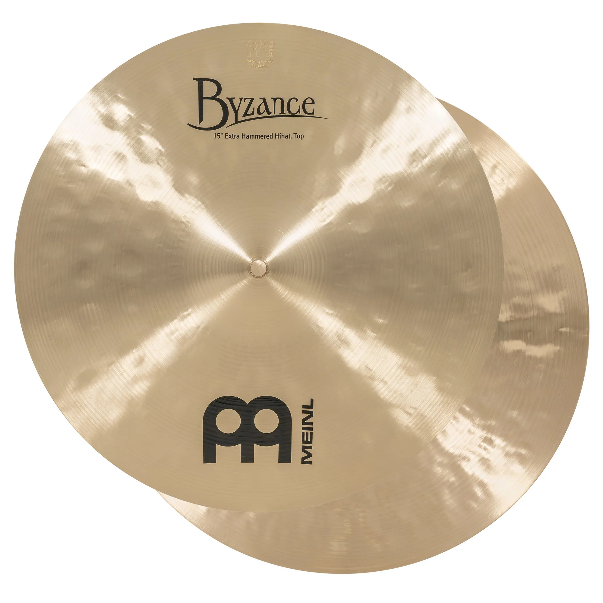 MEINL Cymbals 15" Byzance Traditional Extra Hammered Hihat B15EHH