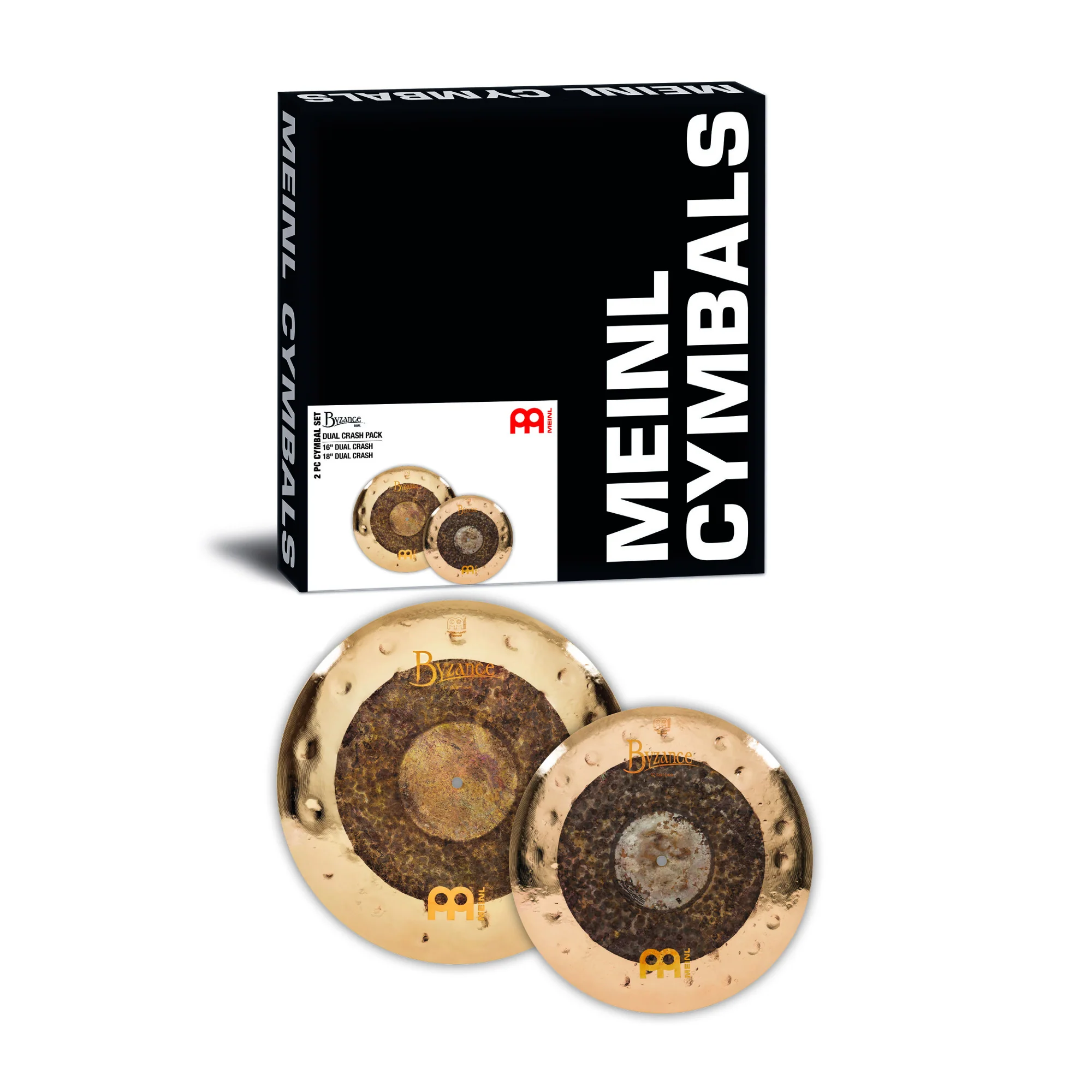 Meinl Cymbals Byzance Dual Crash Cymbal Pack Box Set