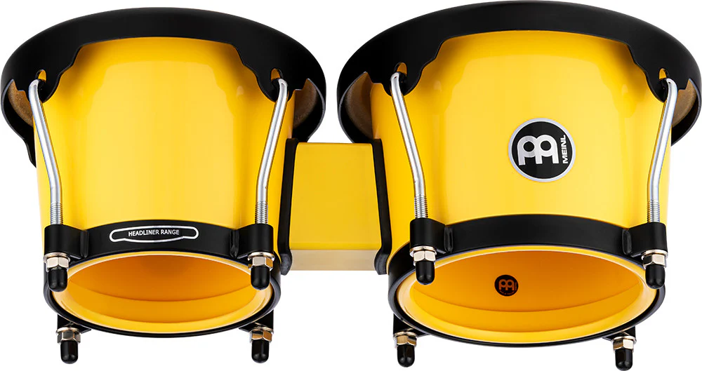 MEINL Percussion Journey Series Bongo 6,5" MACHO & 7,5" HEMBRA - Illuminating Yellow - Image 4