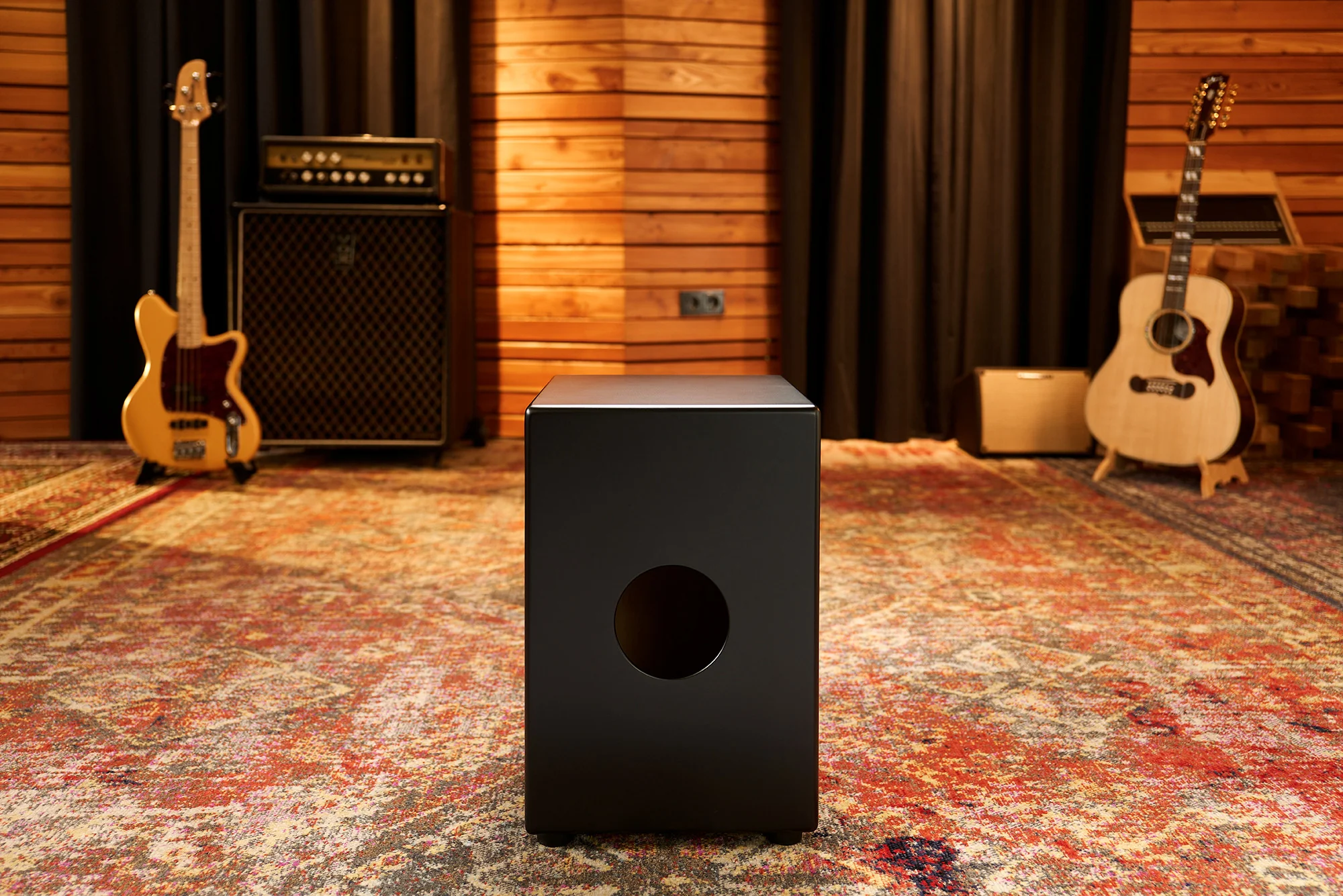 Meinl MCAJ100BK-MA Headliner Series Snare Cajon Drum - Image 4