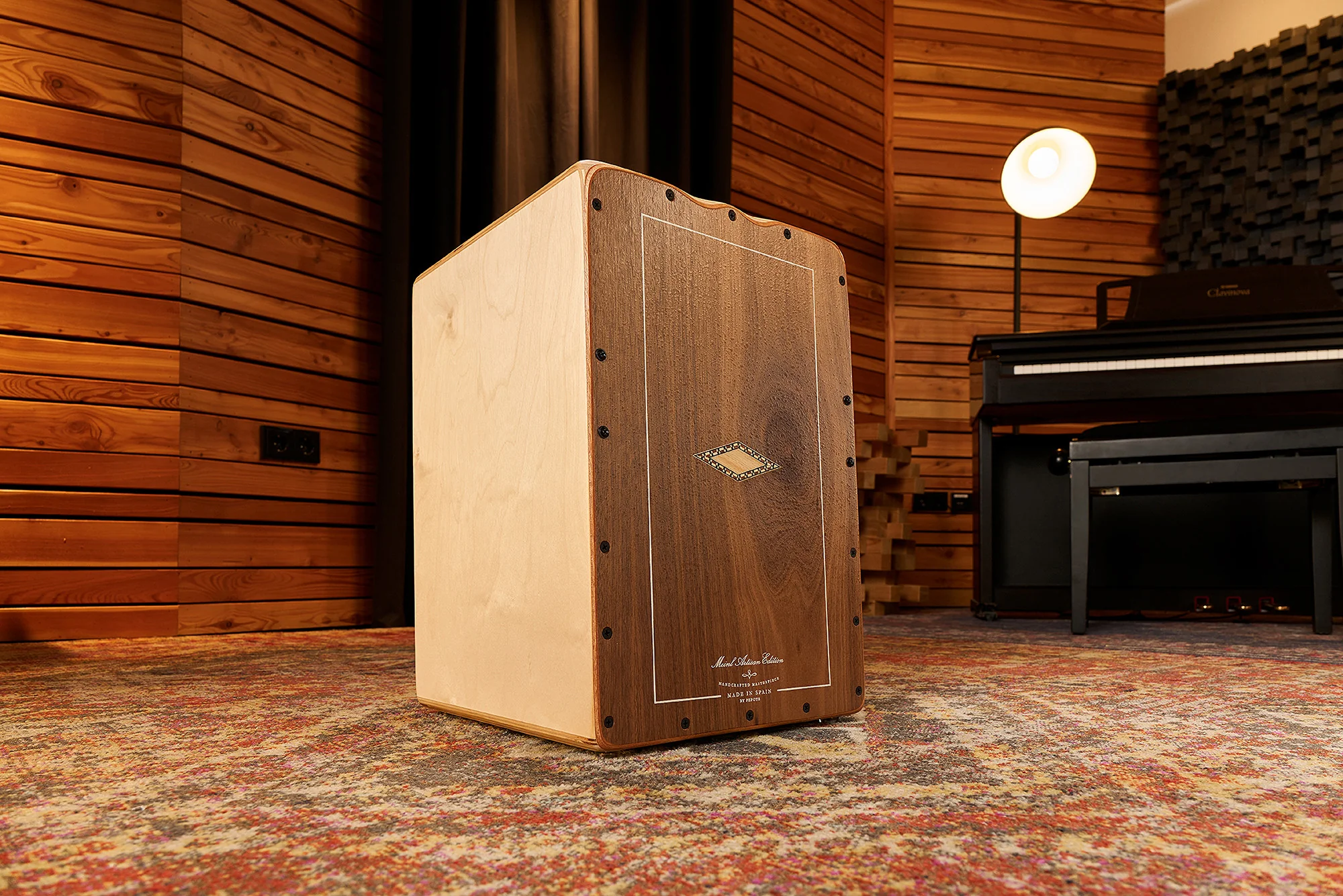 MEINL Percussion Artisan Edition Serie String Cajon Cantina Line - Walnut - Image 2