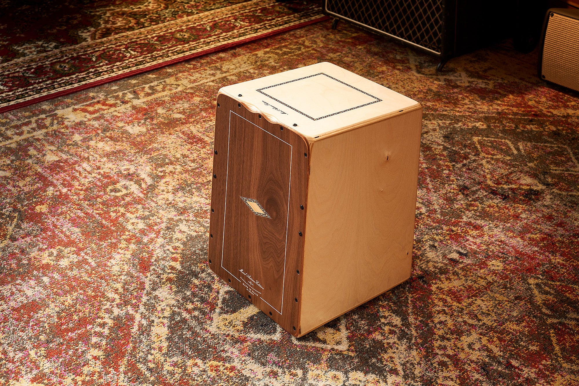 MEINL Percussion Artisan Edition Serie String Cajon Cantina Line - Walnut - Image 3