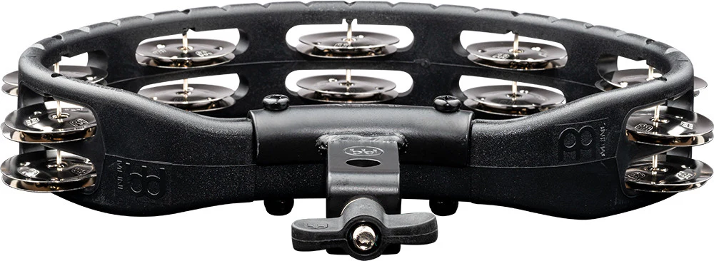 MEINL Percussion Headliner® Series Mountable Molded ABS Tambourine - Black - Image 3