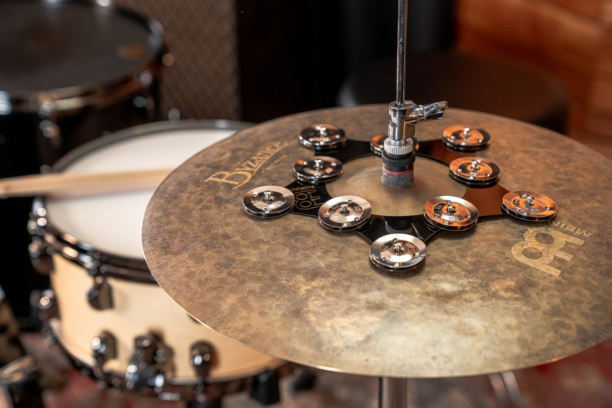 Meinl Percussion Super Flex Hihat Tambourine - 9.5" (SFHHT) - Image 3