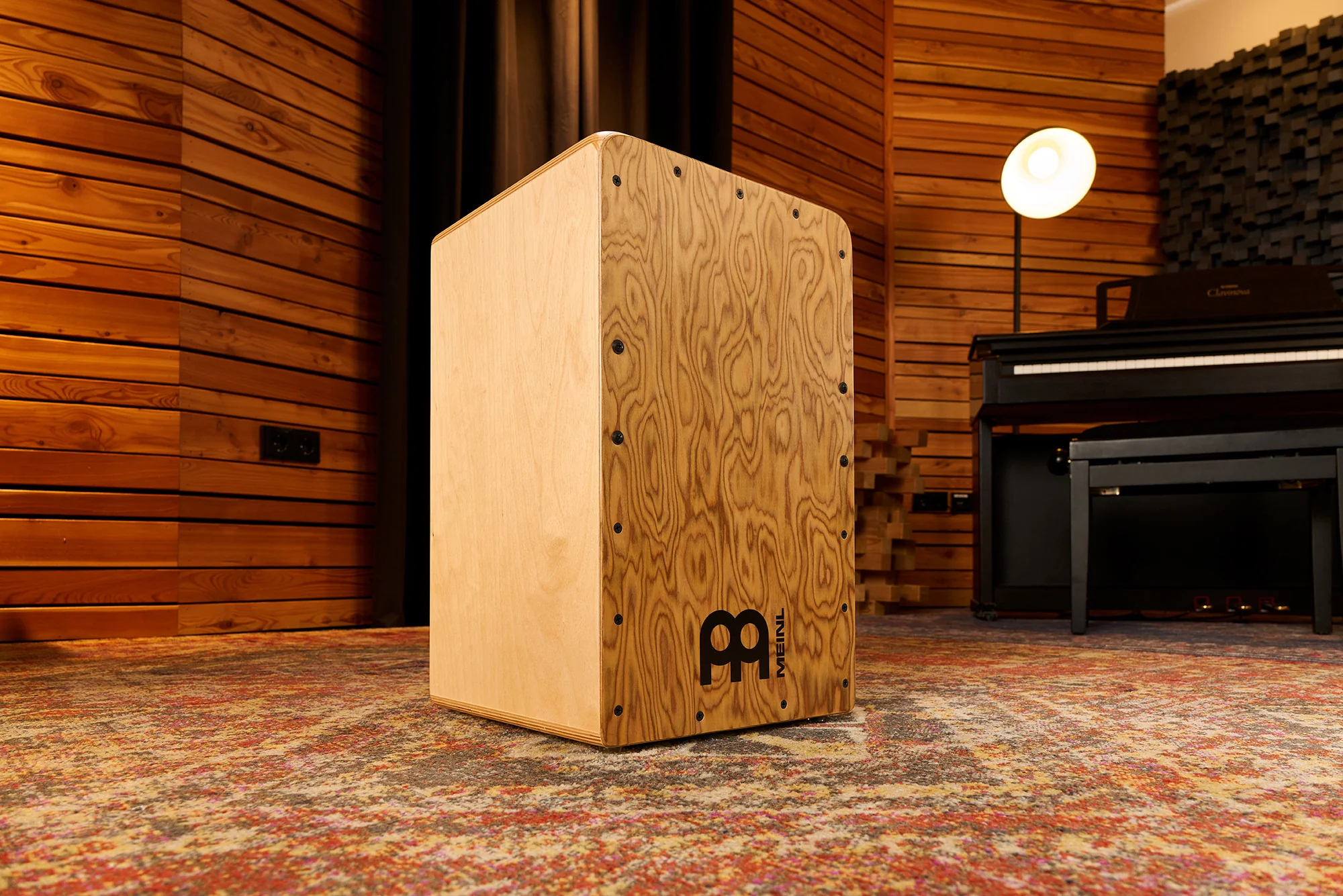 MEINL Percussion Woodcraft Professional Series String Cajon - Makah Burl - Image 2