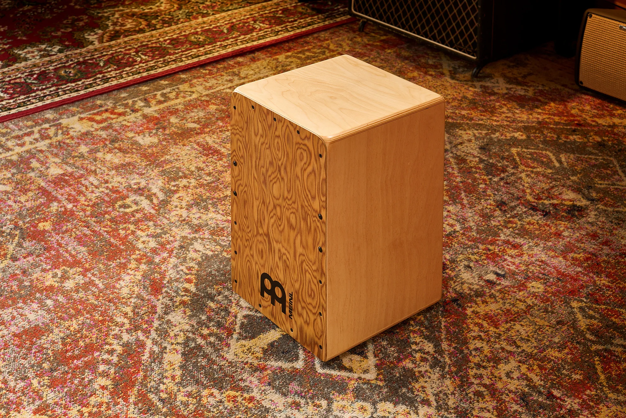 MEINL Percussion Woodcraft Professional Series String Cajon - Makah Burl - Image 3