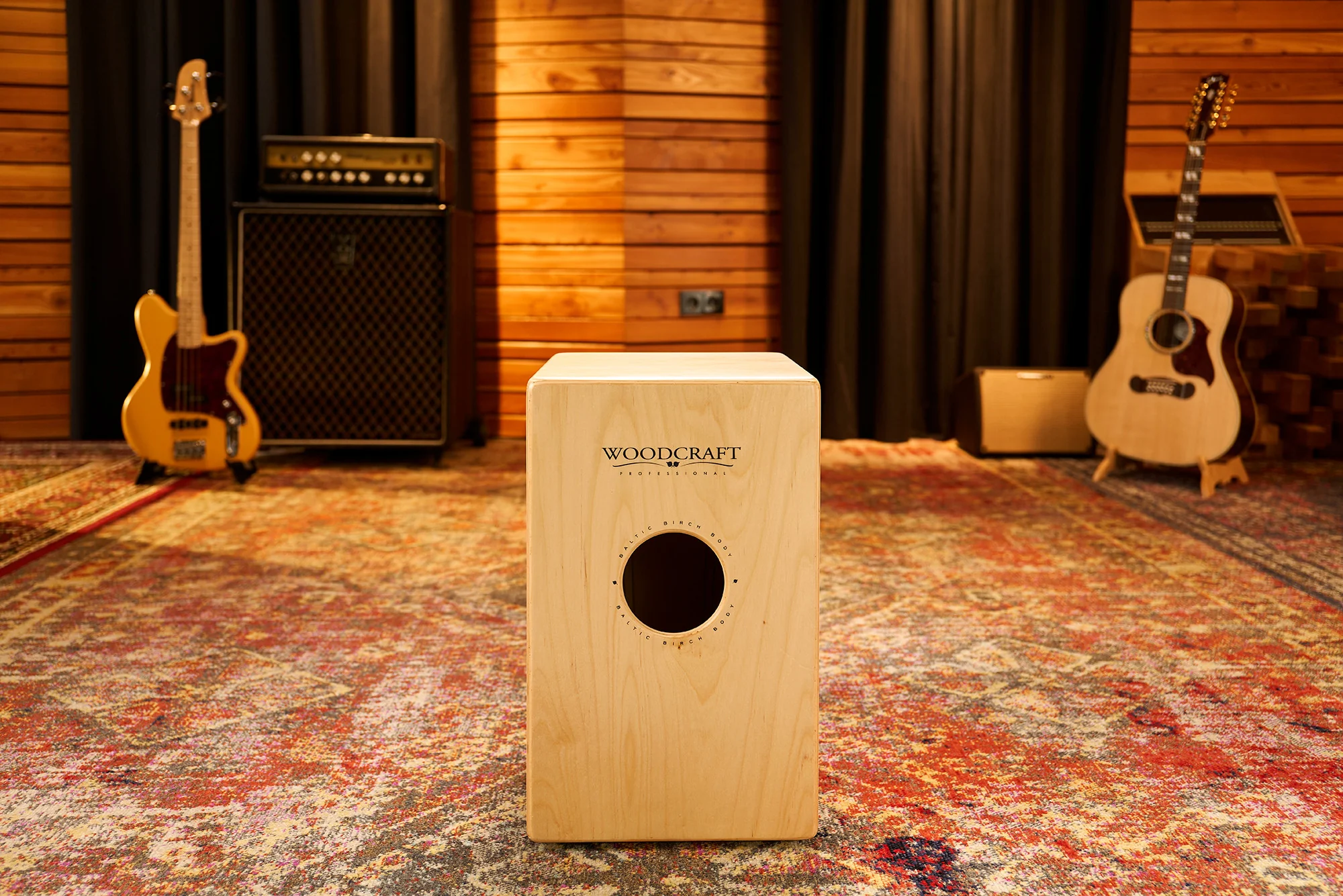 MEINL Percussion Woodcraft Professional Series String Cajon - Makah Burl - Image 5