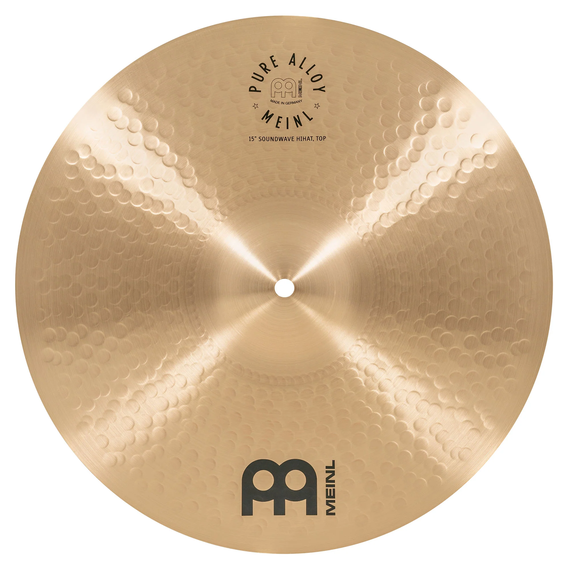 Meinl Pure Alloy 15" Soundwave Hi-Hat Cymbals Pair PA15SWH - Image 3