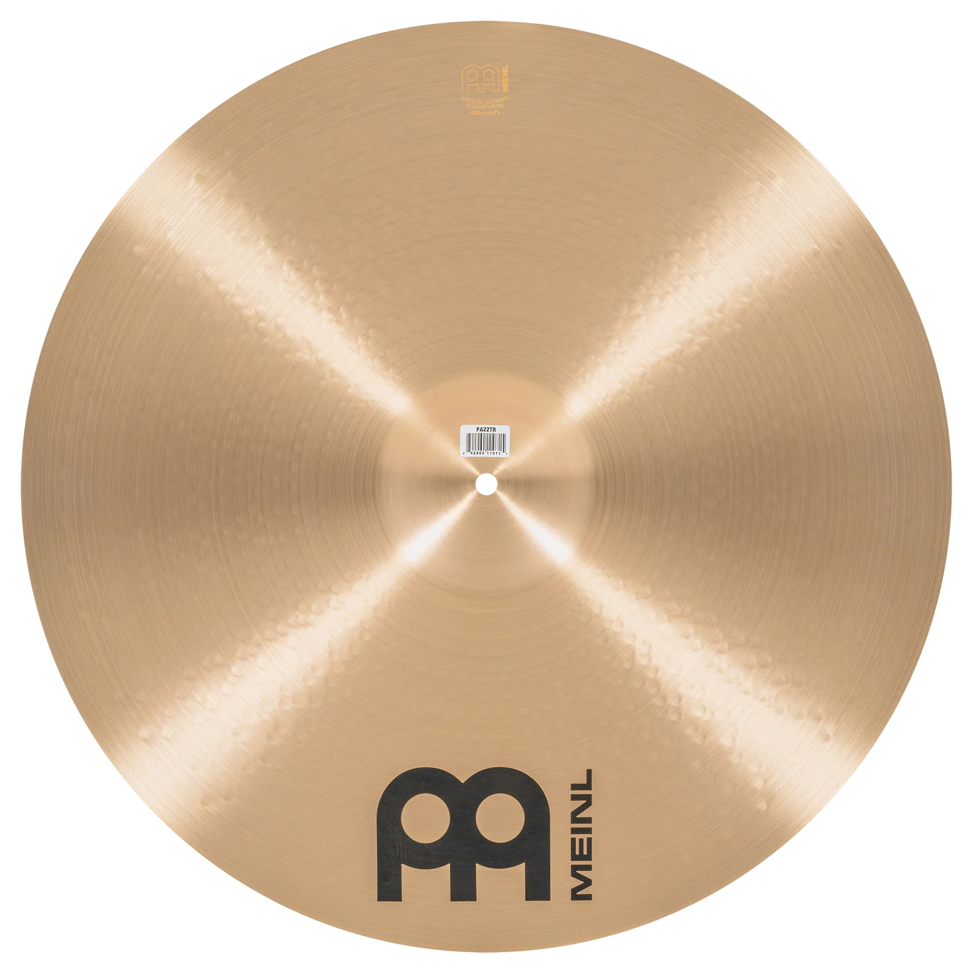 Meinl Pure Alloy 22 inch Thin Ride Cymbal PA22TR - Image 6