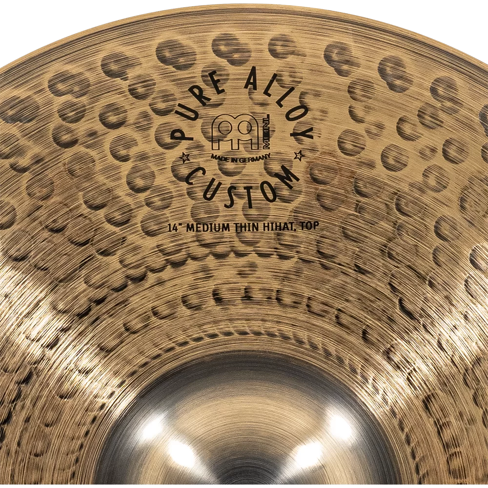 Meinl Pure Alloy Custom 14" Medium Thin Hi-Hats PAC14MTH - Image 7