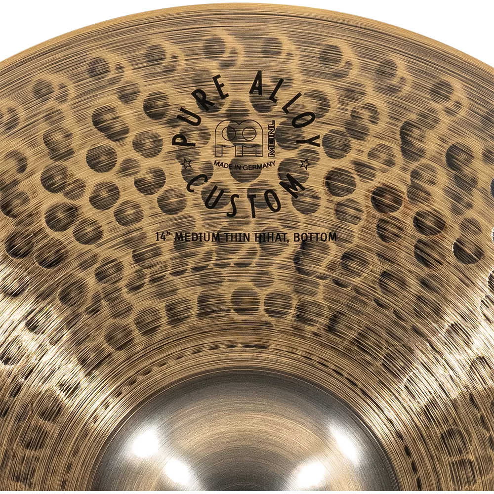 Meinl Pure Alloy Custom 14" Medium Thin Hi-Hats PAC14MTH - Image 9