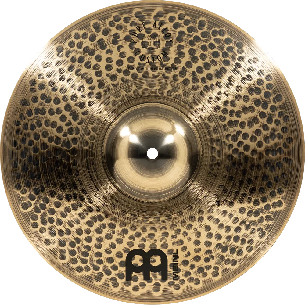 Meinl Pure Alloy Custom 15" Medium Thin Hi-hat Cymbals PAC15MTH - Image 8
