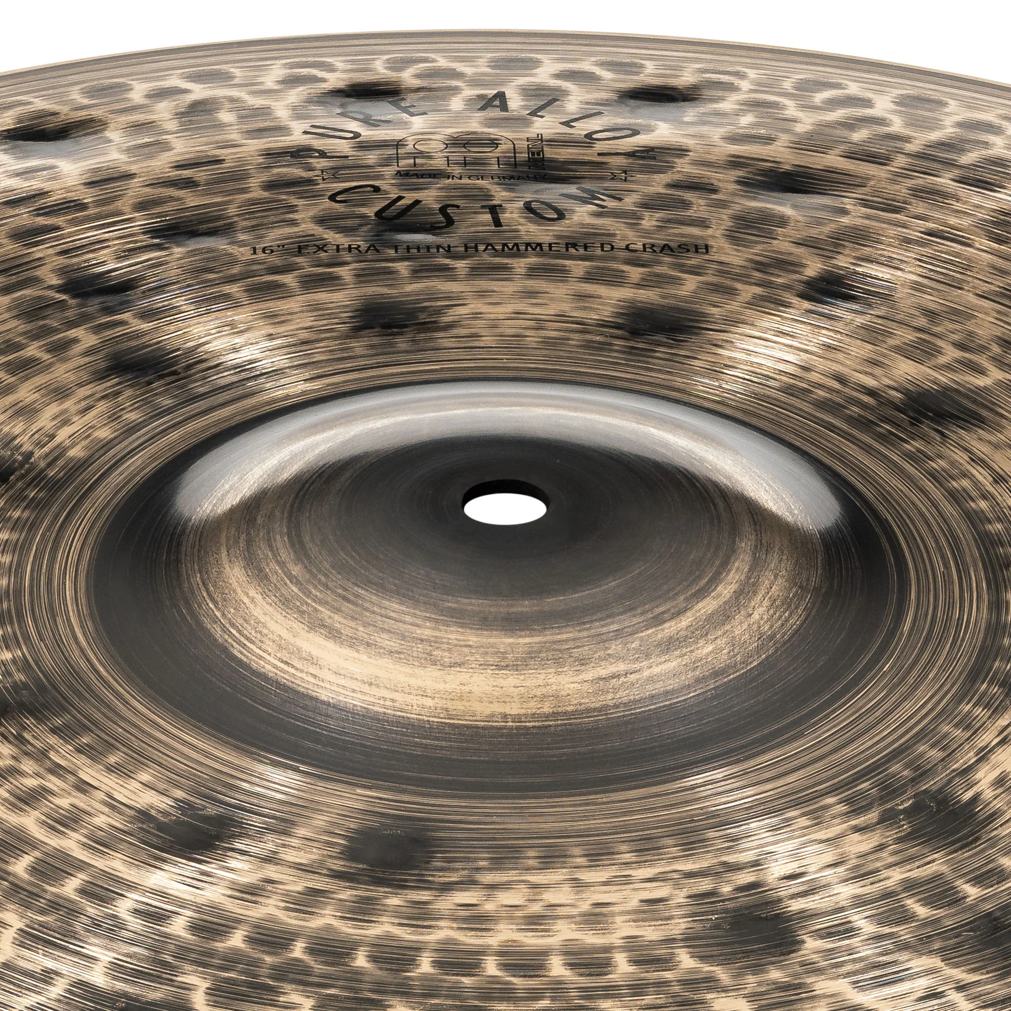 Meinl Pure Alloy Custom 16 inch Extra Thin Hammered Crash Cymbal PAC16ETHC - Image 5