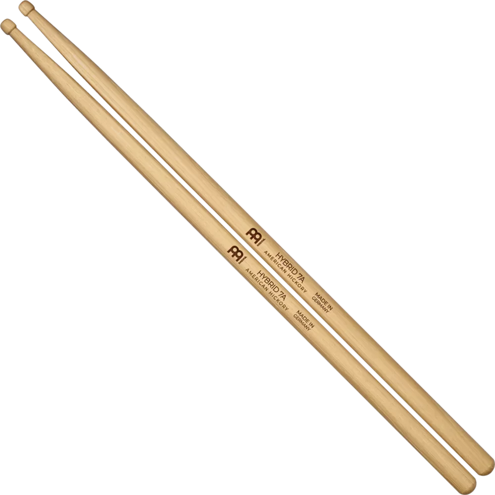 Meinl Hybrid 7A Hickory Wood Tip Drumsticks SB105