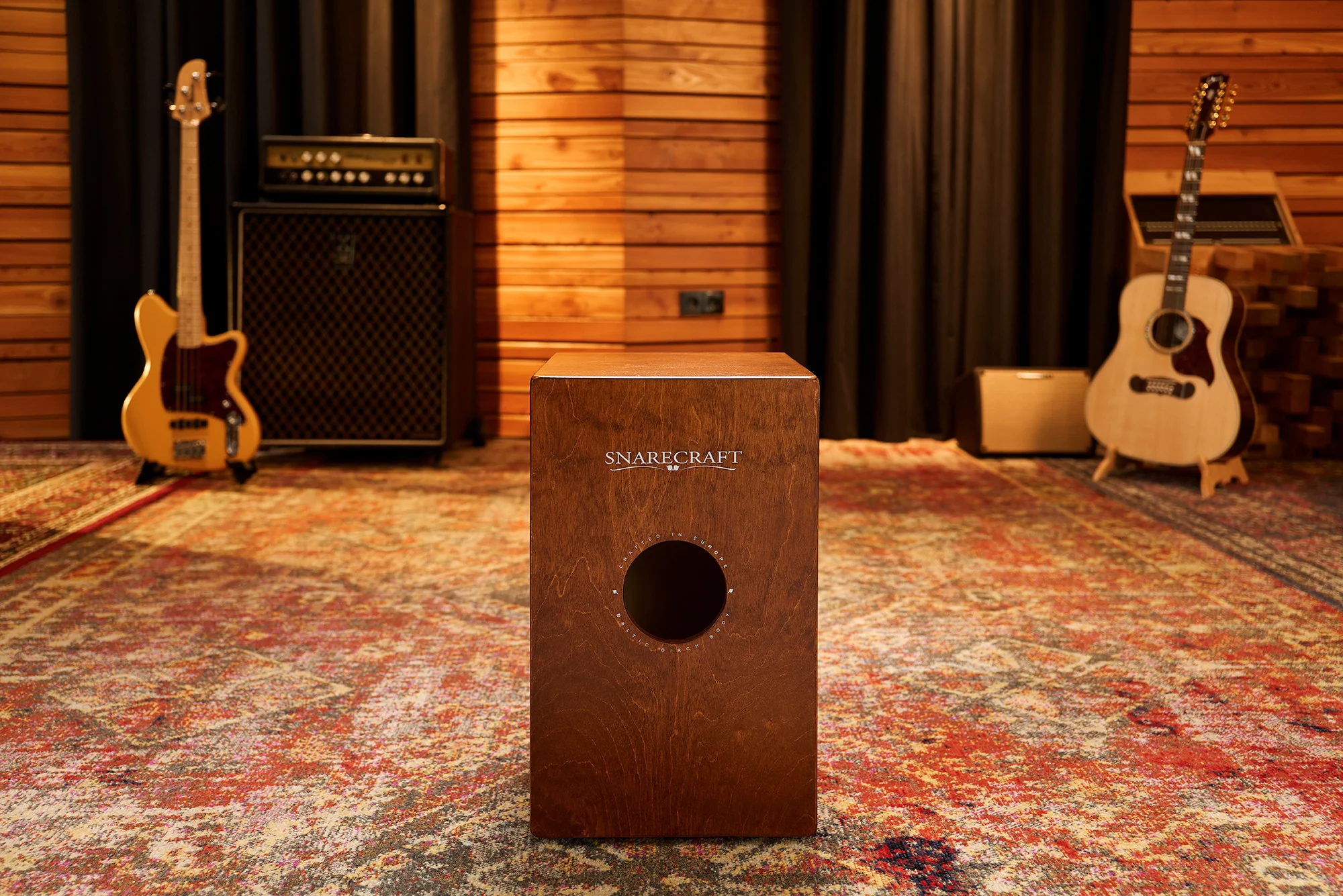 MEINL Percussion Snarecraft Series Snare Cajon 100 - Baltic Birch/Almond Birch - Image 4