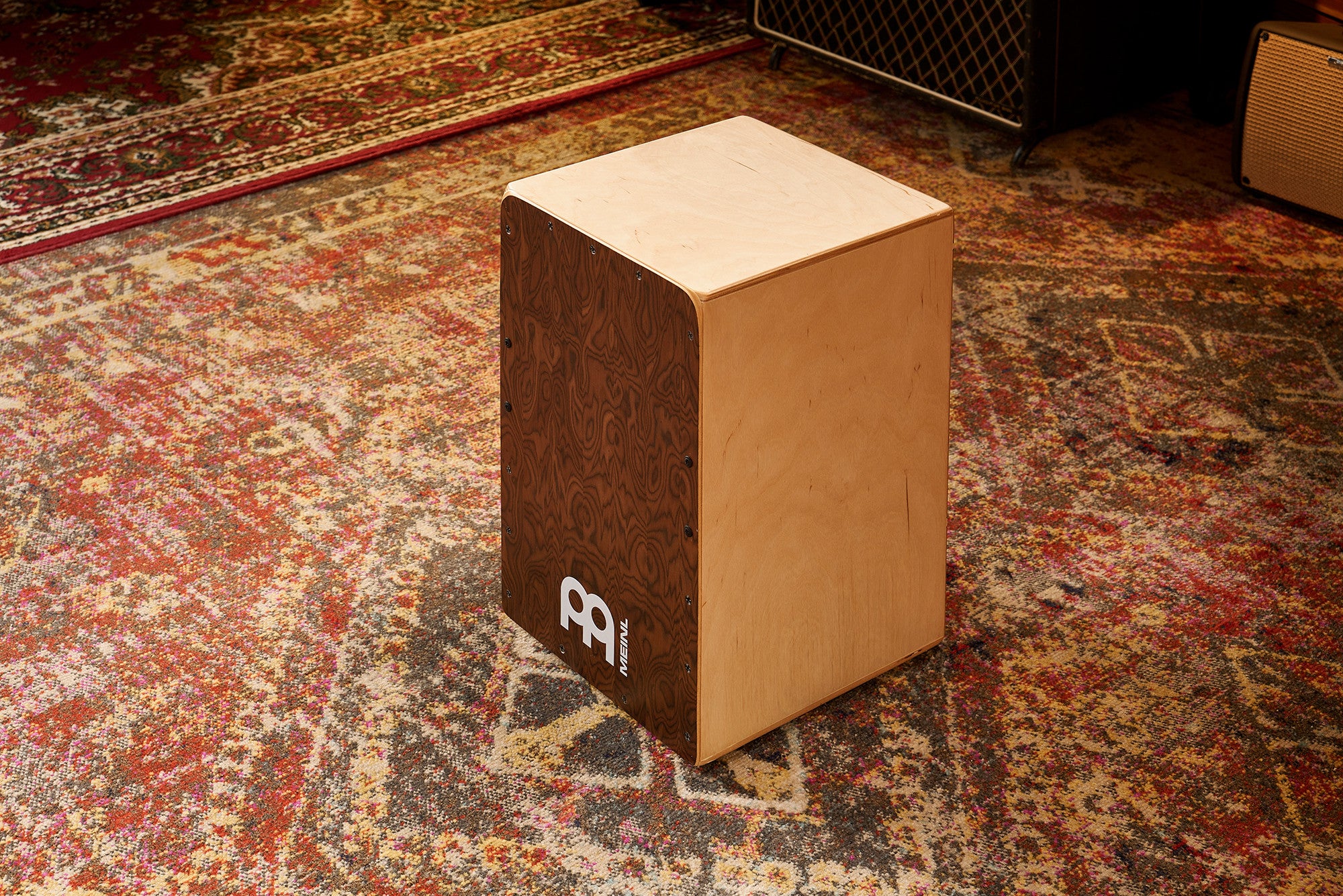 MEINL Percussion Snarecraft Series Snare Cajon 100 - Burl Wood - Image 3