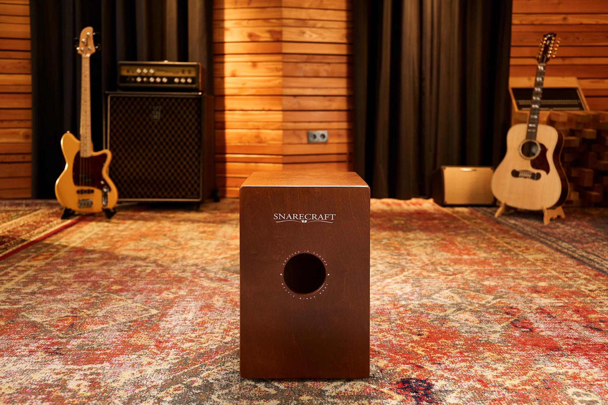 MEINL Percussion Snarecraft Series Snare Cajon 80 - Baltic Birch/Almond Birch - Image 5