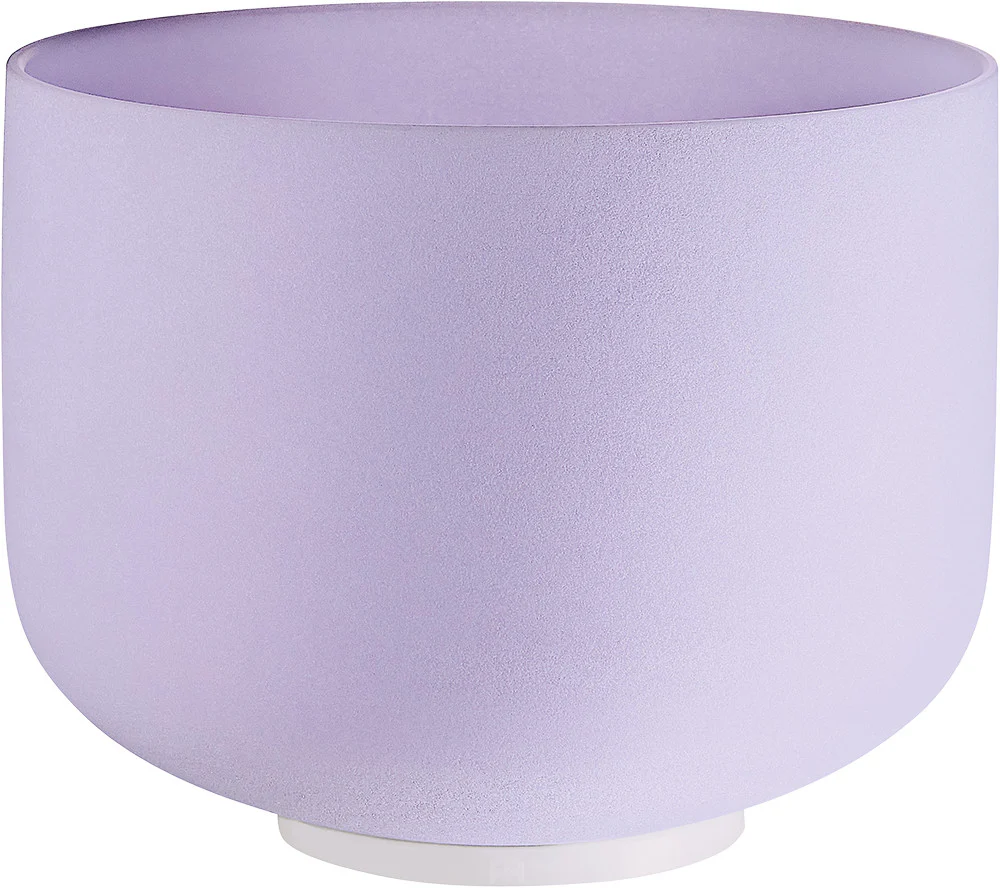 Meinl Sonic Energy Amethyst Crystal Singing Bowl, frosted, 8" / 20 cm, Note B4, Crown Chakra
