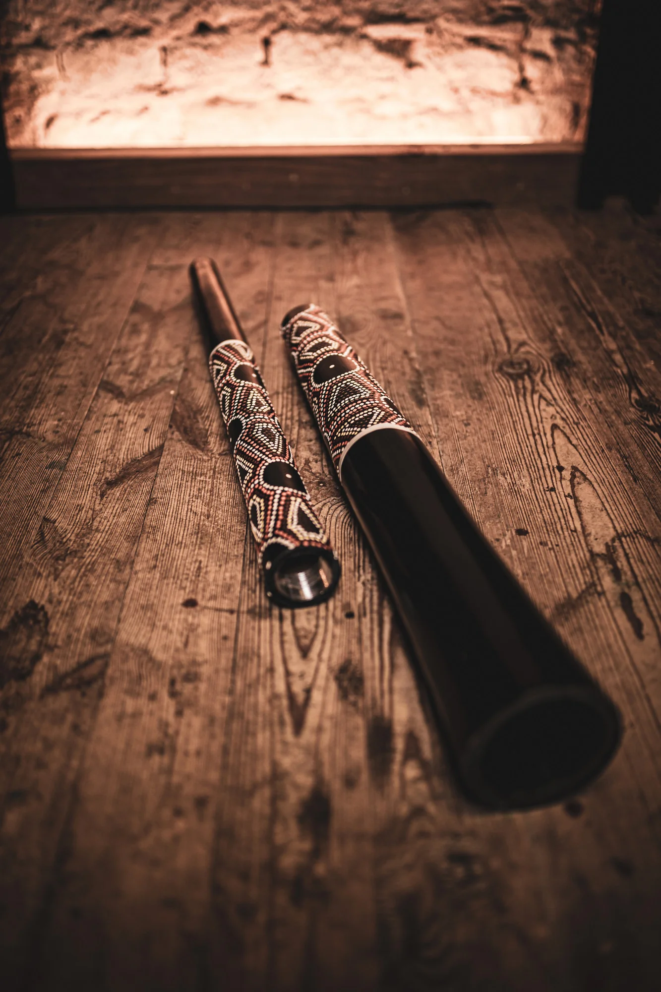 Meinl Sonic Energy Sliced Pro Didgeridoo, dot-painted, Tuning E - Image 3