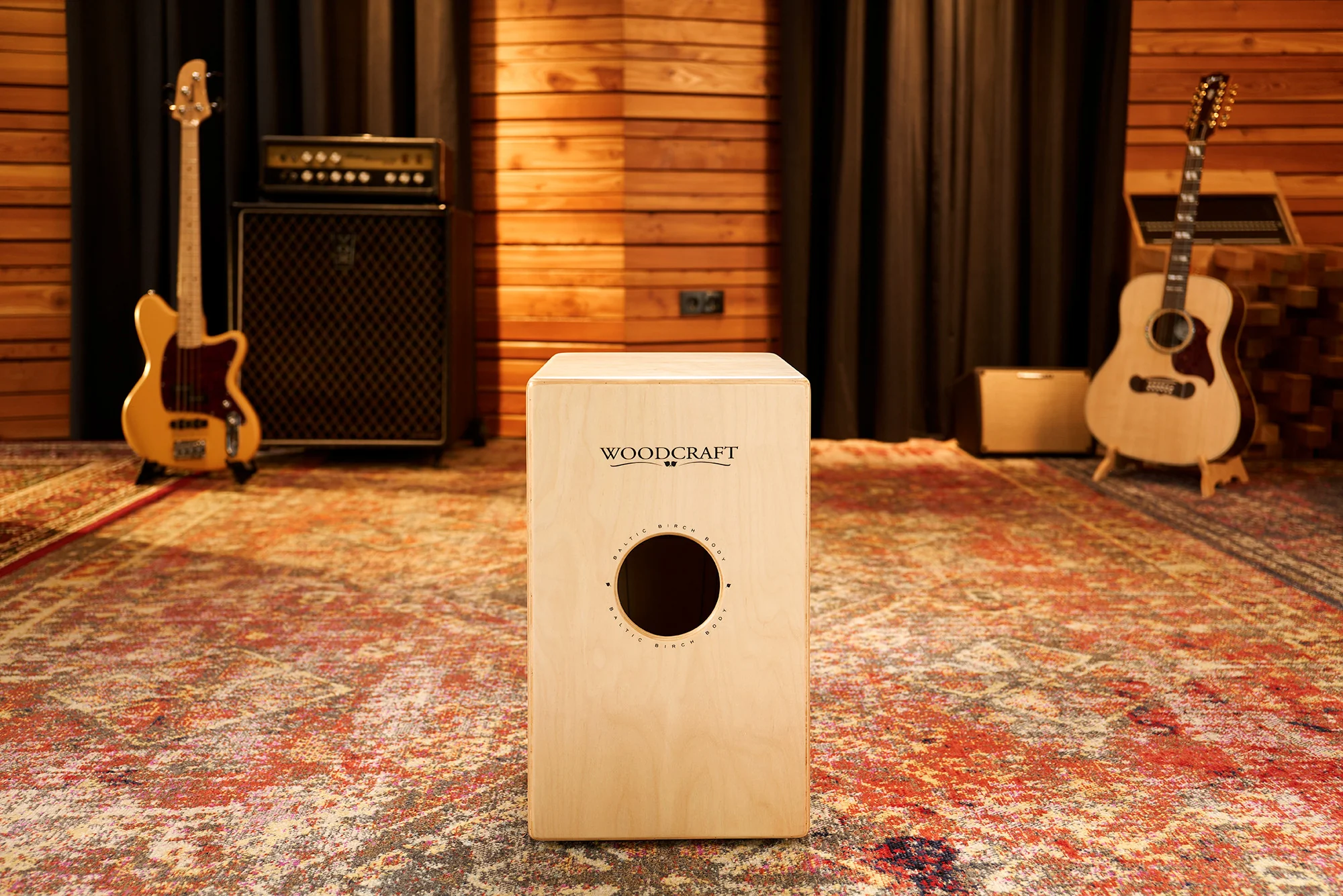 MEINL Percussion Woodcraft Series String Cajon - Espresso Burst - Image 5