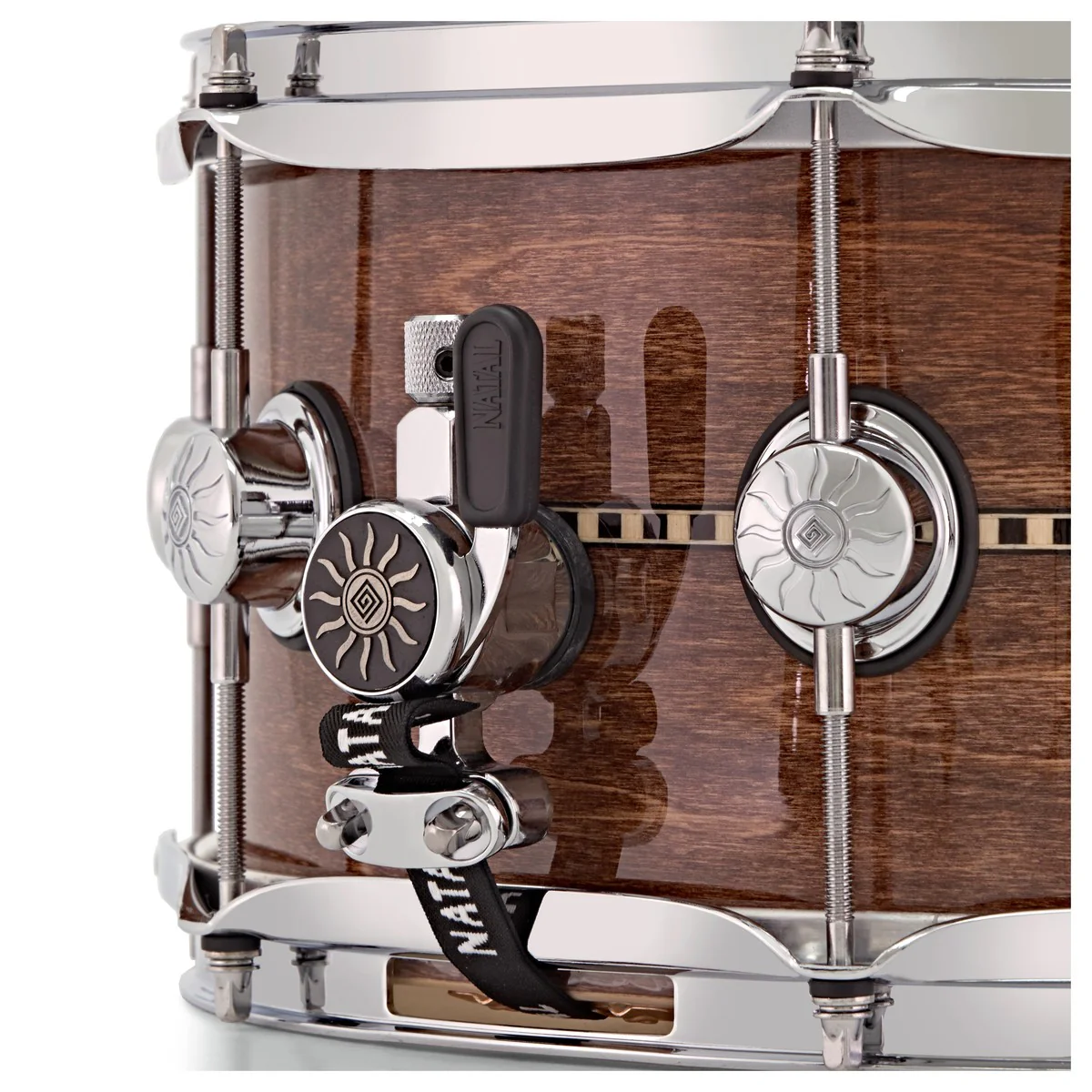 Natal Cafe Racer Snare Drum | 14 × 6.5" – Gloss Inlay - Image 3