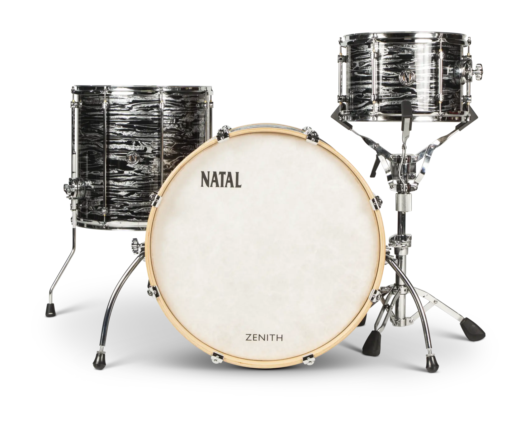 Natal Zenith Vintage Style Drum Kit Forge Black