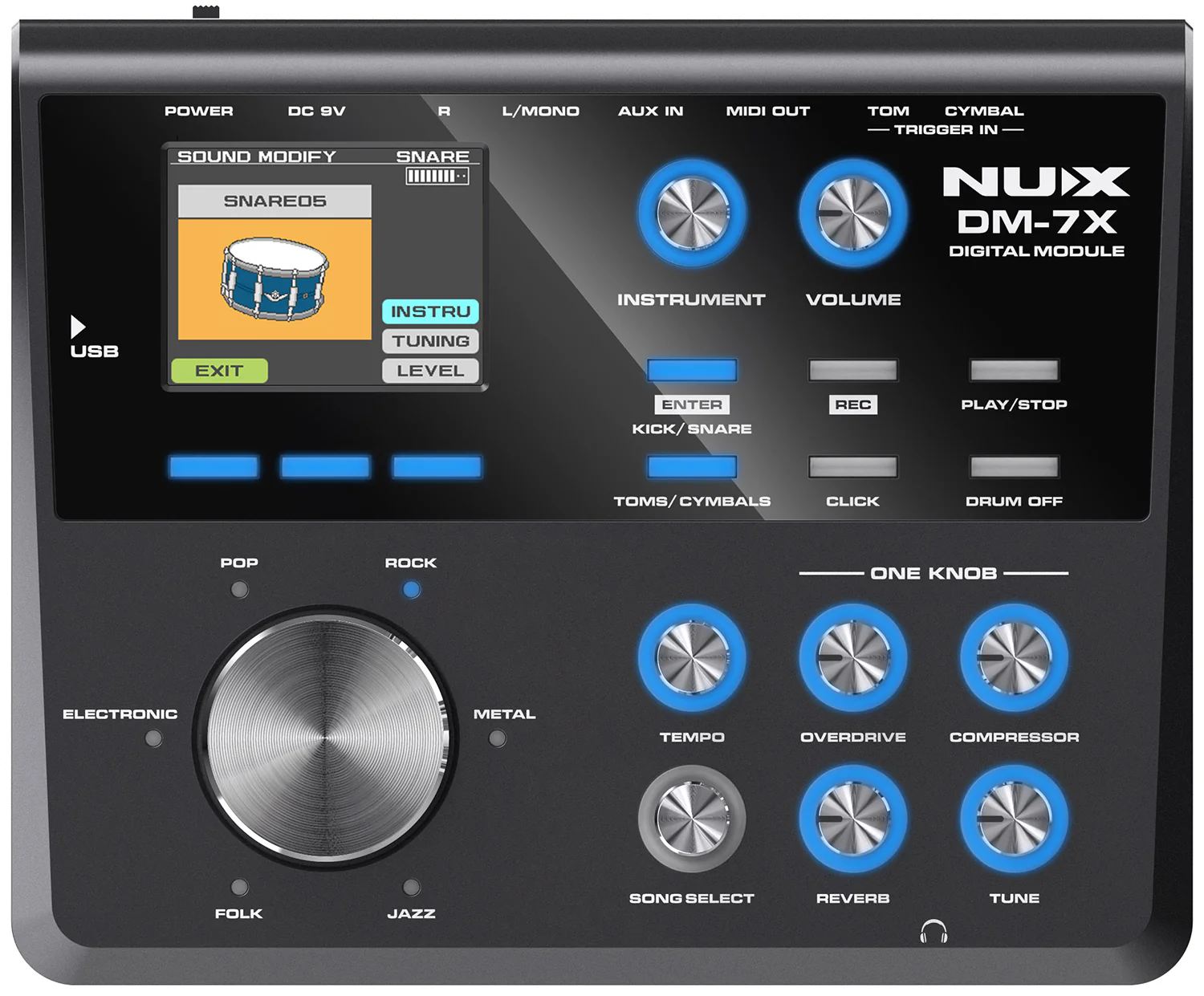 NUX DM-7X Digital Mesh Electronic Drum Kit - Image 4