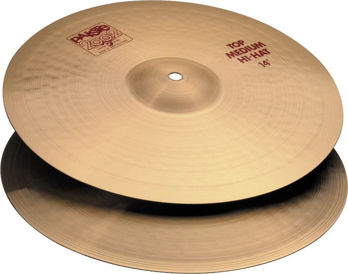 Paiste 2002 Medium Hi Hat Cymbals 14"