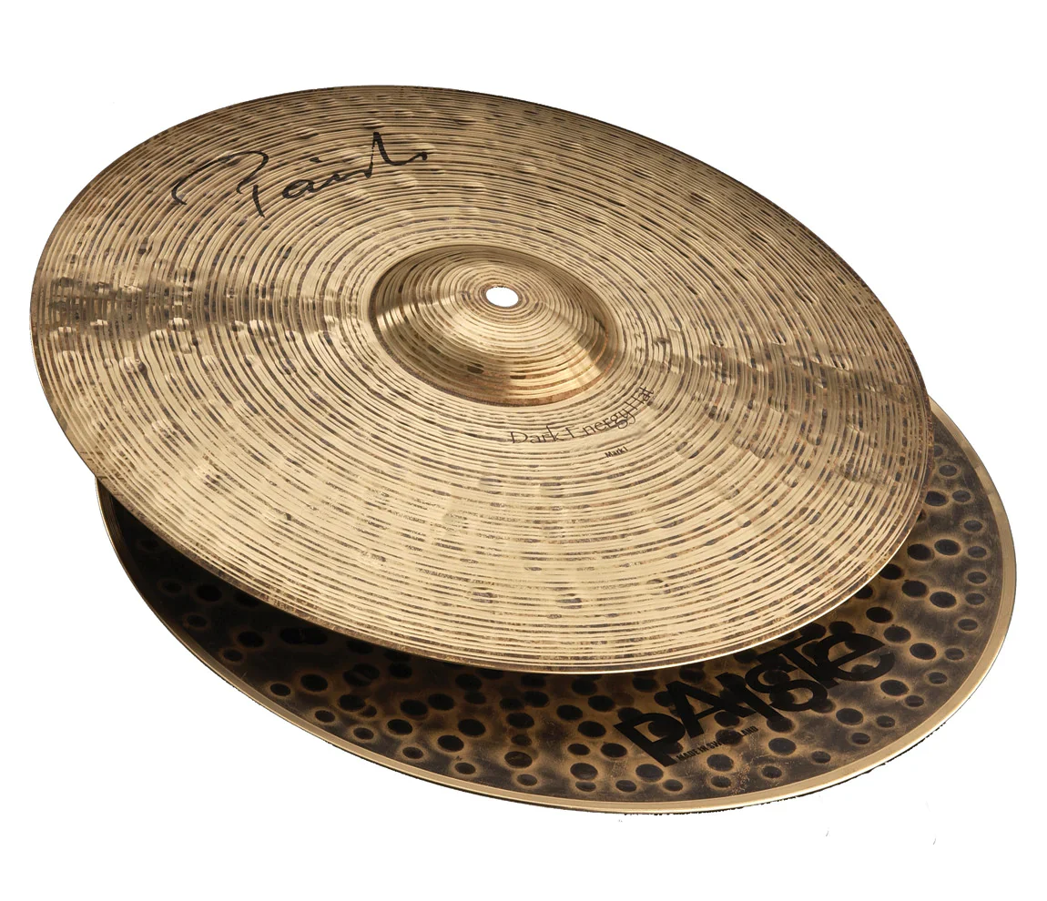 Paiste Dark Energy Mk1 Hi Hat Cymbals 15" - Image 2