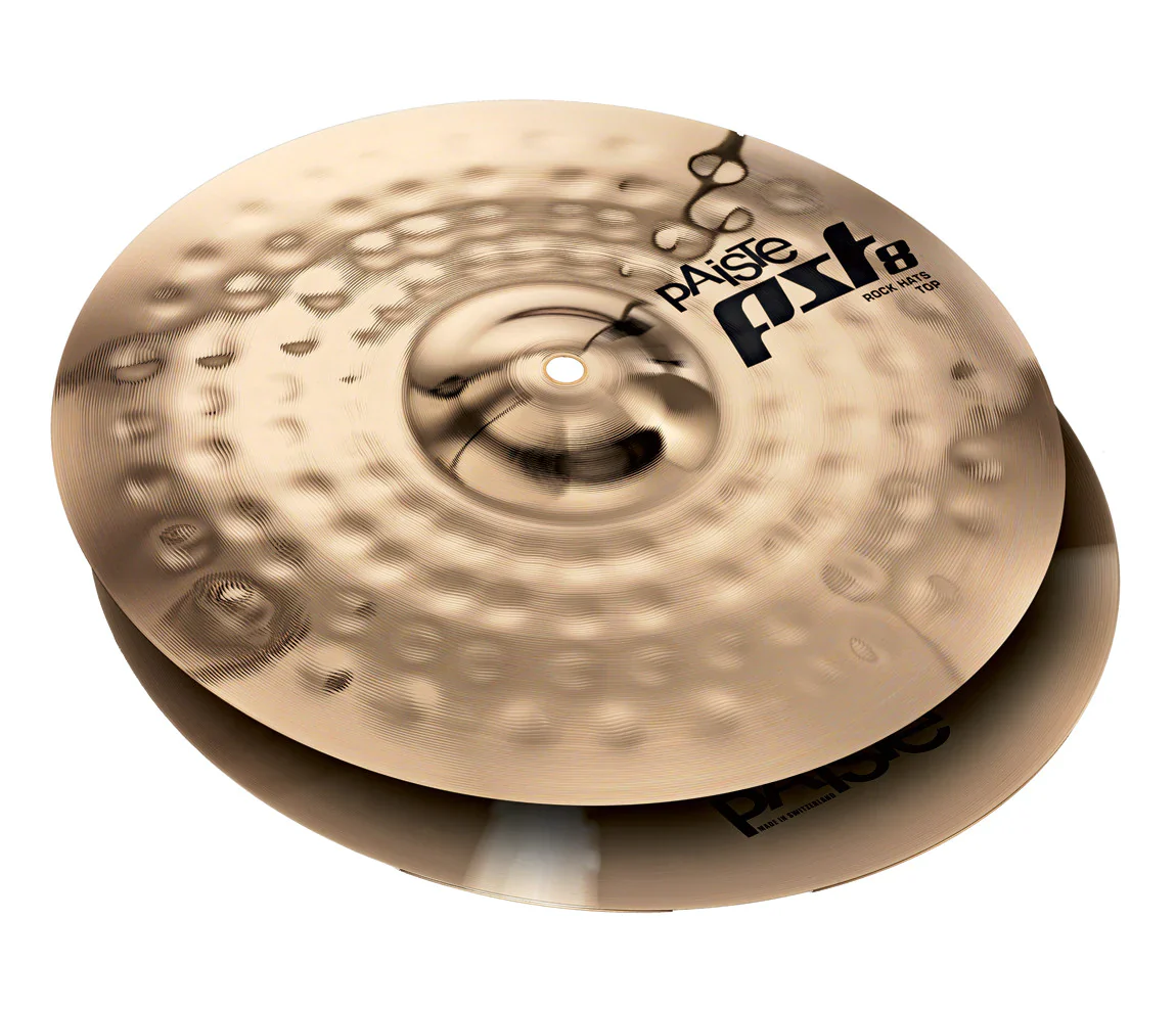 Paiste PST8 Reflector Rock Hi Hat Cymbals 14"